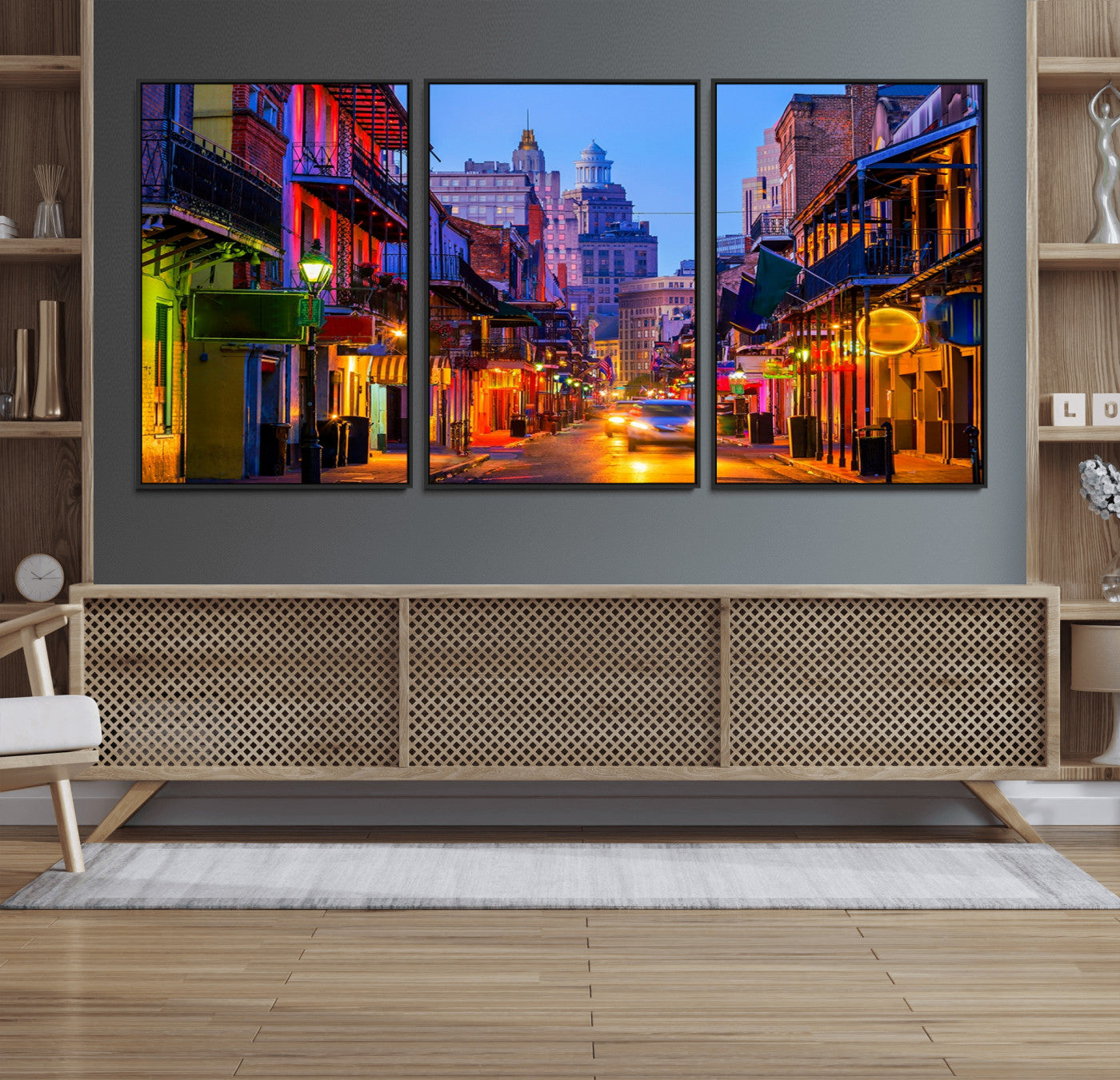 32167-MGV-FC-60X30-3P_Black-New Orleans Louisiana Canvas Print