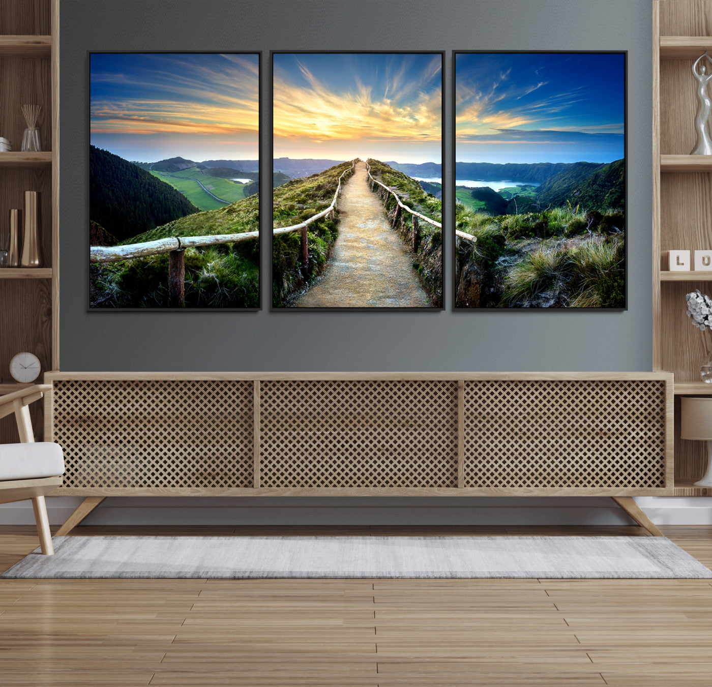 58887-MGV-CV-36X24-Mountain Landscape Wall Art Canvas Print