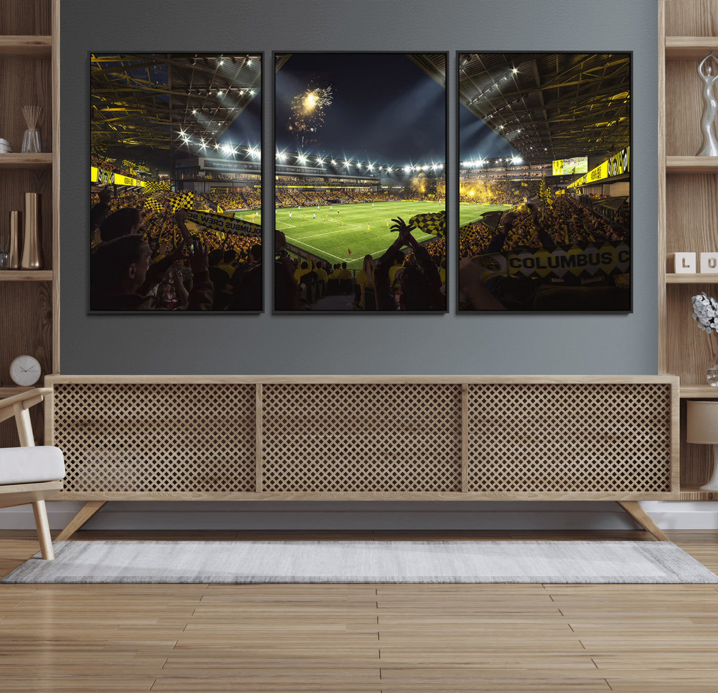51122-MGV-FC-60X30-3P_Black-Columbus Crew Soccer Team Print - Columbus Crew Stadium Wall Art Canvas Print