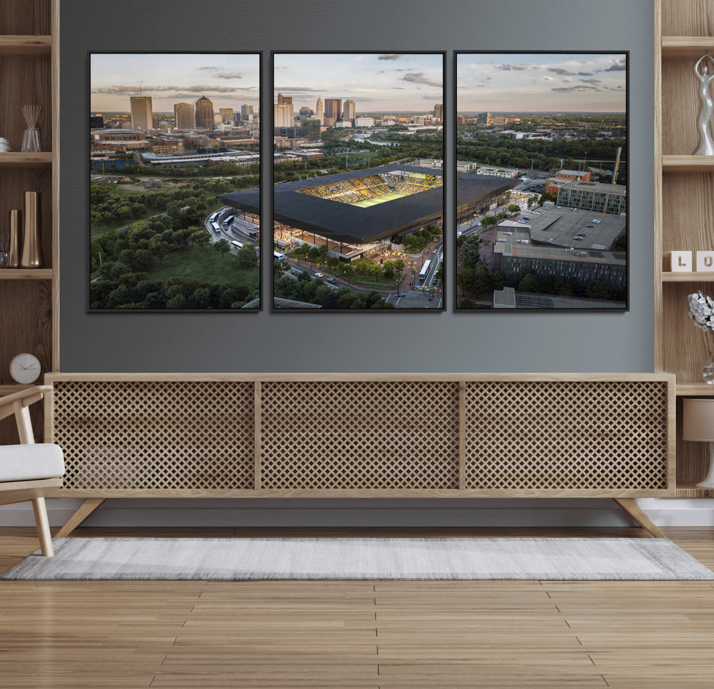 90971-MGV-FC-60X30-3P_Black-Columbus Crew Soccer Team Print - Columbus Crew Stadium Wall Art, Columbus Crew Soccer Wall Art