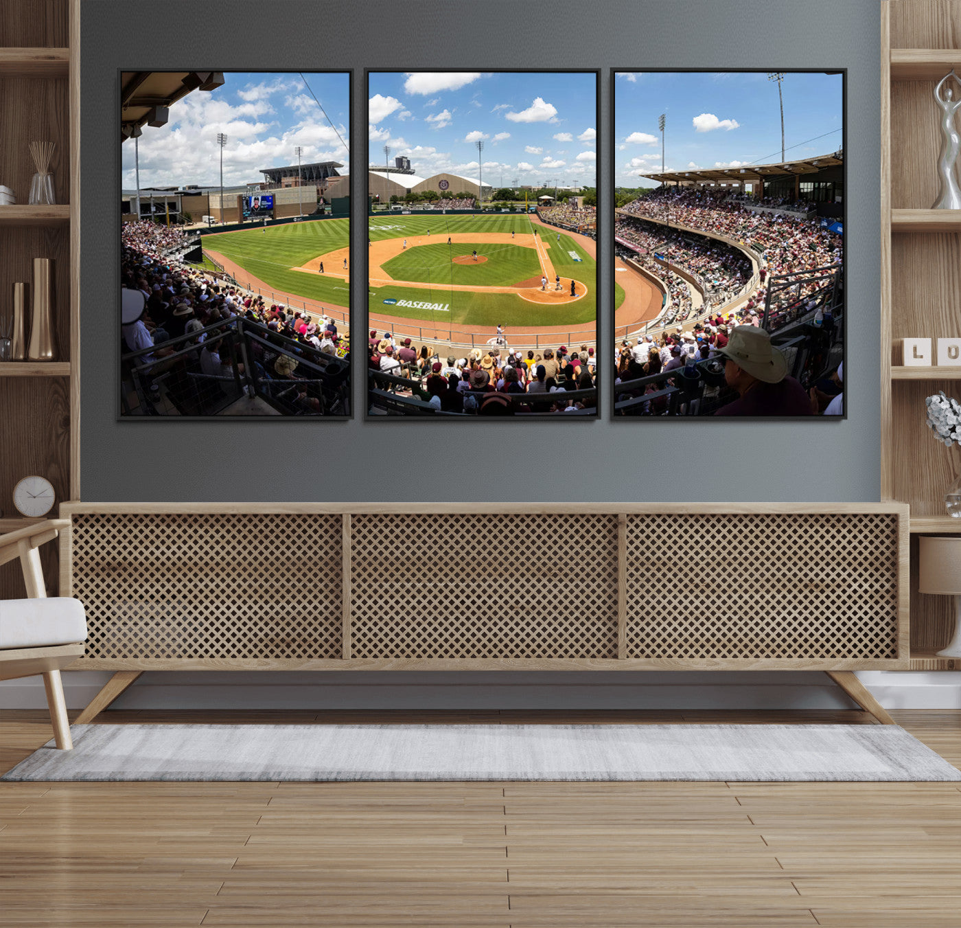 MGV-FC-60X30-3P - The Texas A&M University Aggies Athletics Team Print - College Station Kyle Field Wall Art Canvas