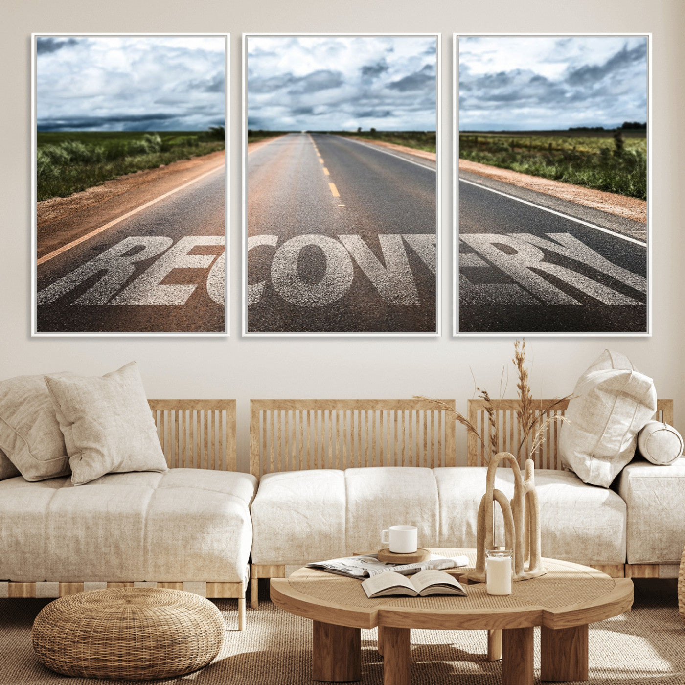 MGV-FC-60X30-3P - Recovery Road Wall Art Canvas Print