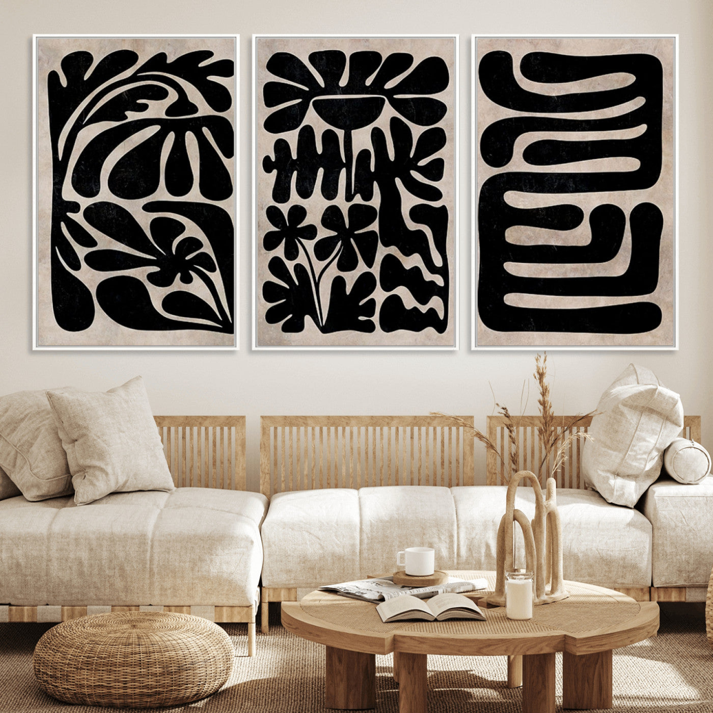 MGV-FC-60X30-3P - Canvas Print Wall Art Abstract Illustrs Art Boho
