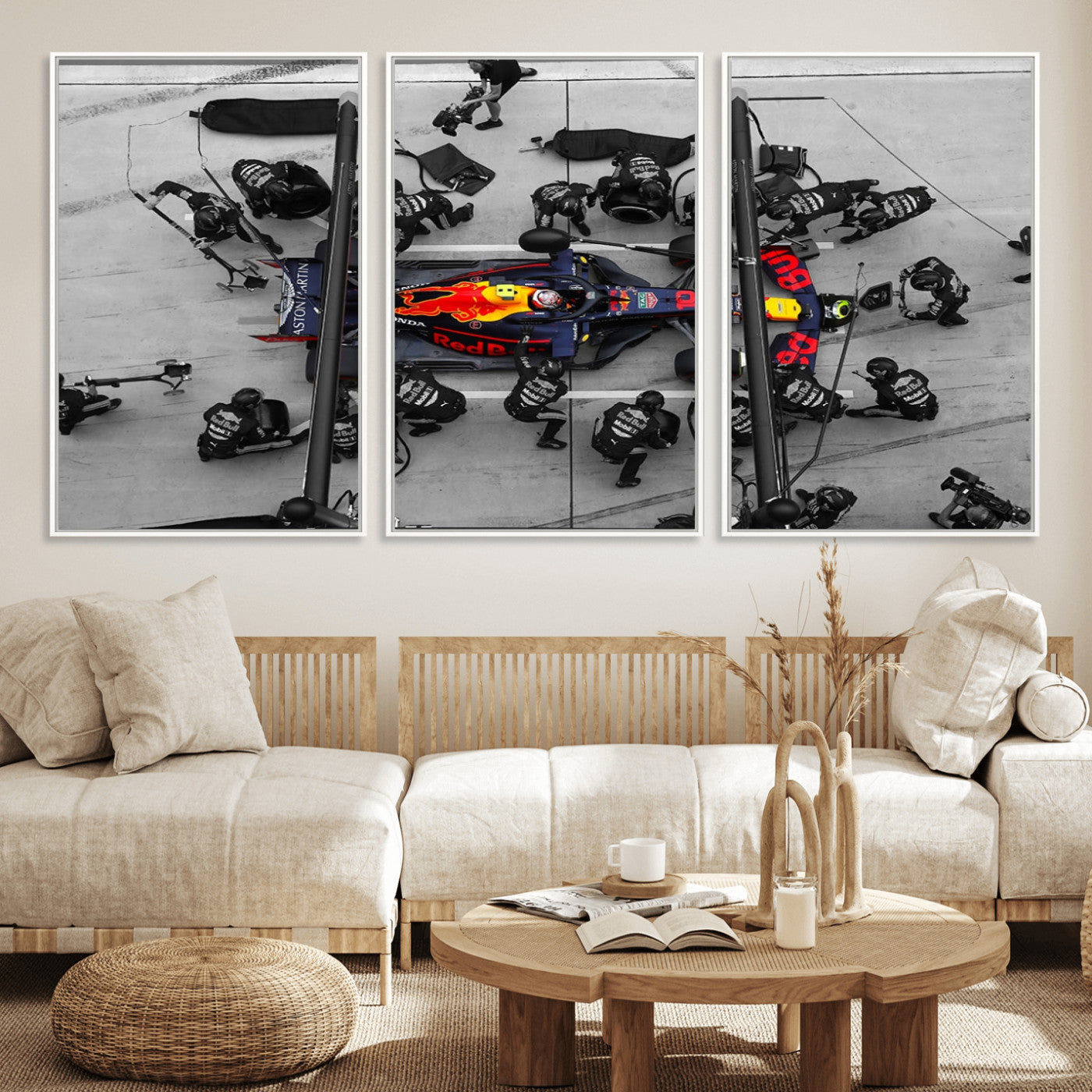 MGV-FC-60X30-3P - RedBull Formula 1 Canvas Wall Art Print