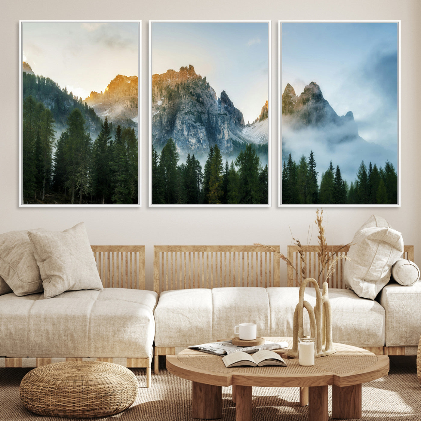 21145440-MGV-CV-36X24-Wilderness Wall Art - Framed Nature Landscape Decor, Mountain Wall Art Canvas Print, Framed Nature Landscape Decor Art