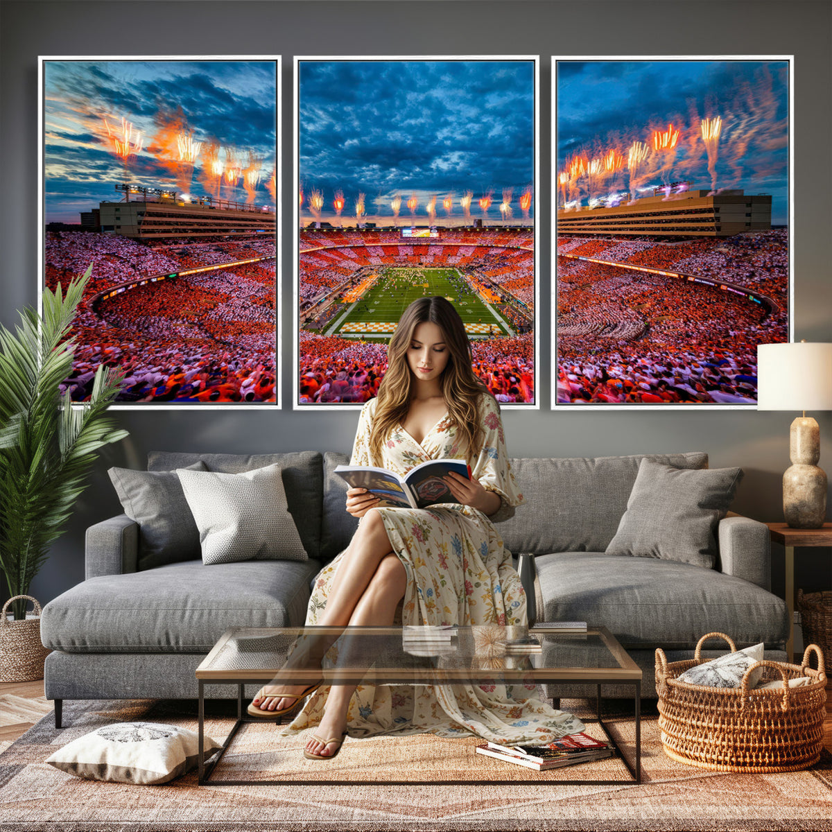 94266219-MGV-CV-36X24 - Tennessee Neyland Stadium Wall Art, Sports Arena Canvas