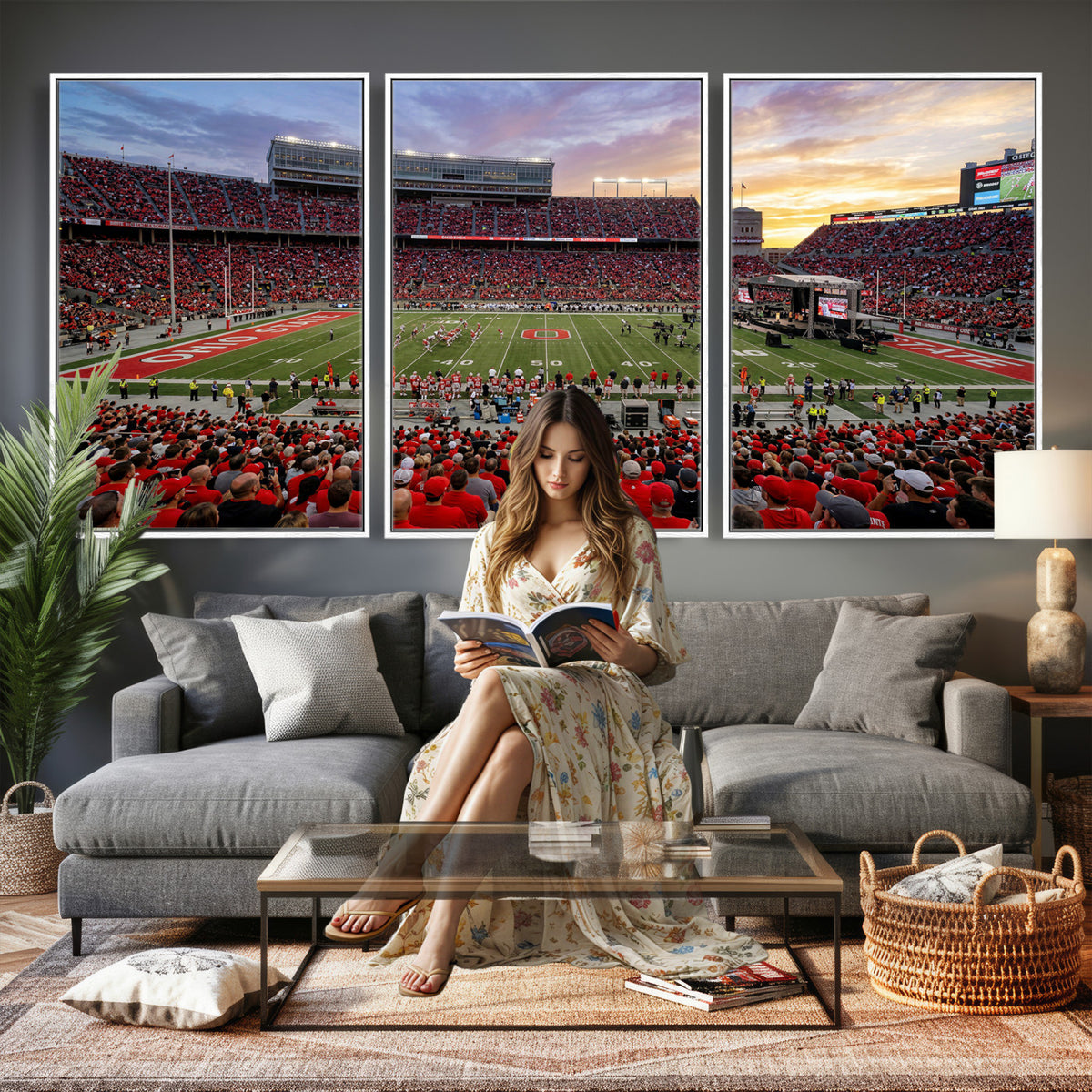 23196993-MGV-CV-36X24 - Stadium Wall Art Canvas Print