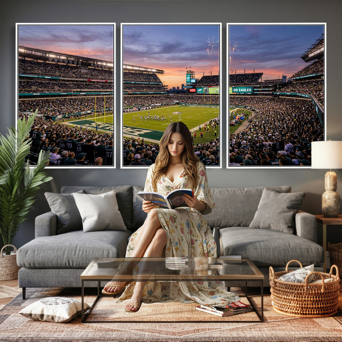 15549432-MGV-CV-36X24 - Stadium Wall Art Canvas Print