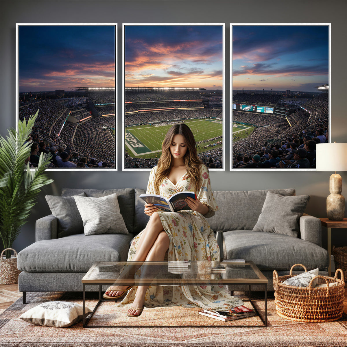 59208973-MGV-CV-36X24 - Stadium Wall Art Canvas Print