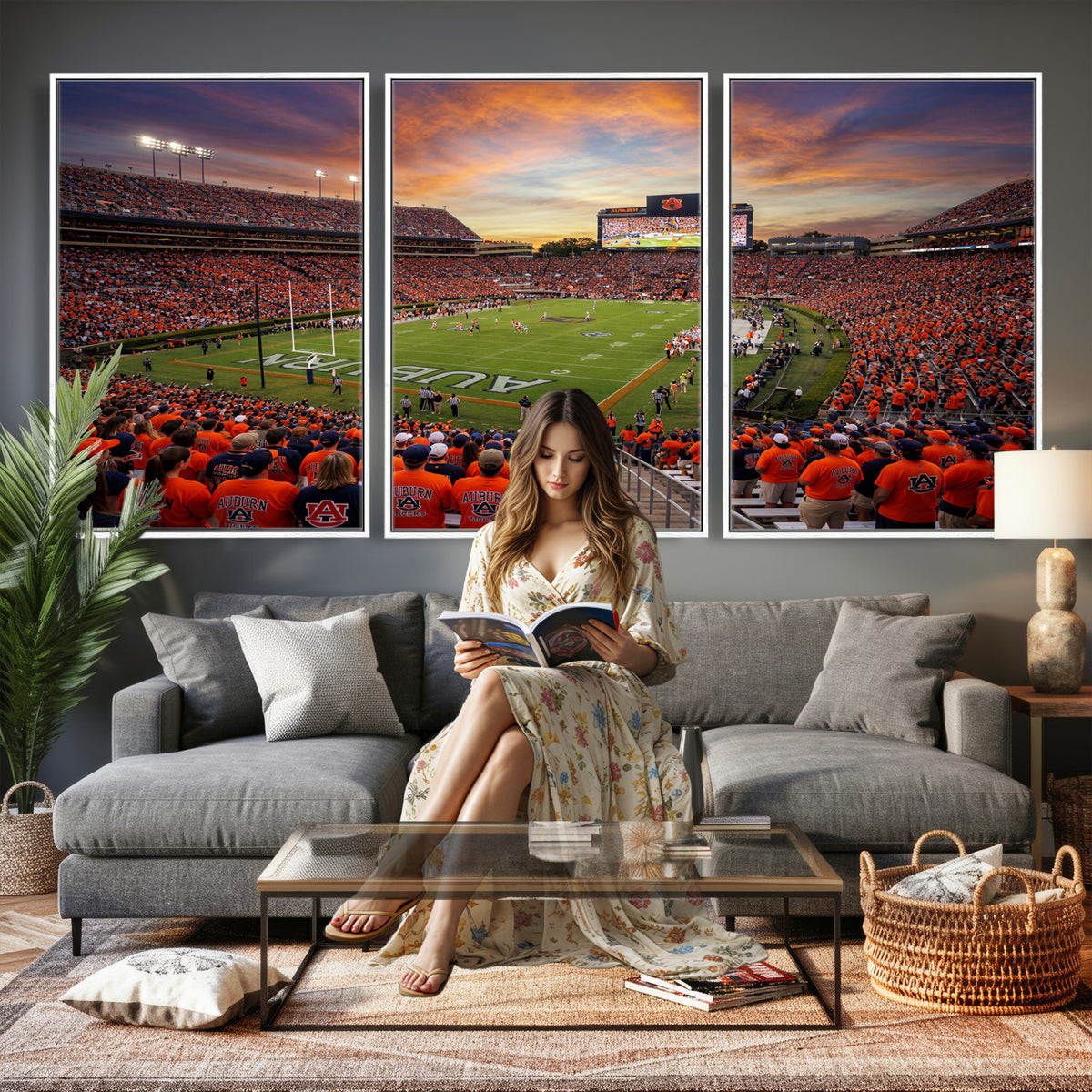 46347891-MGV-CV-36X24 - Stadium Wall Art Canvas Print