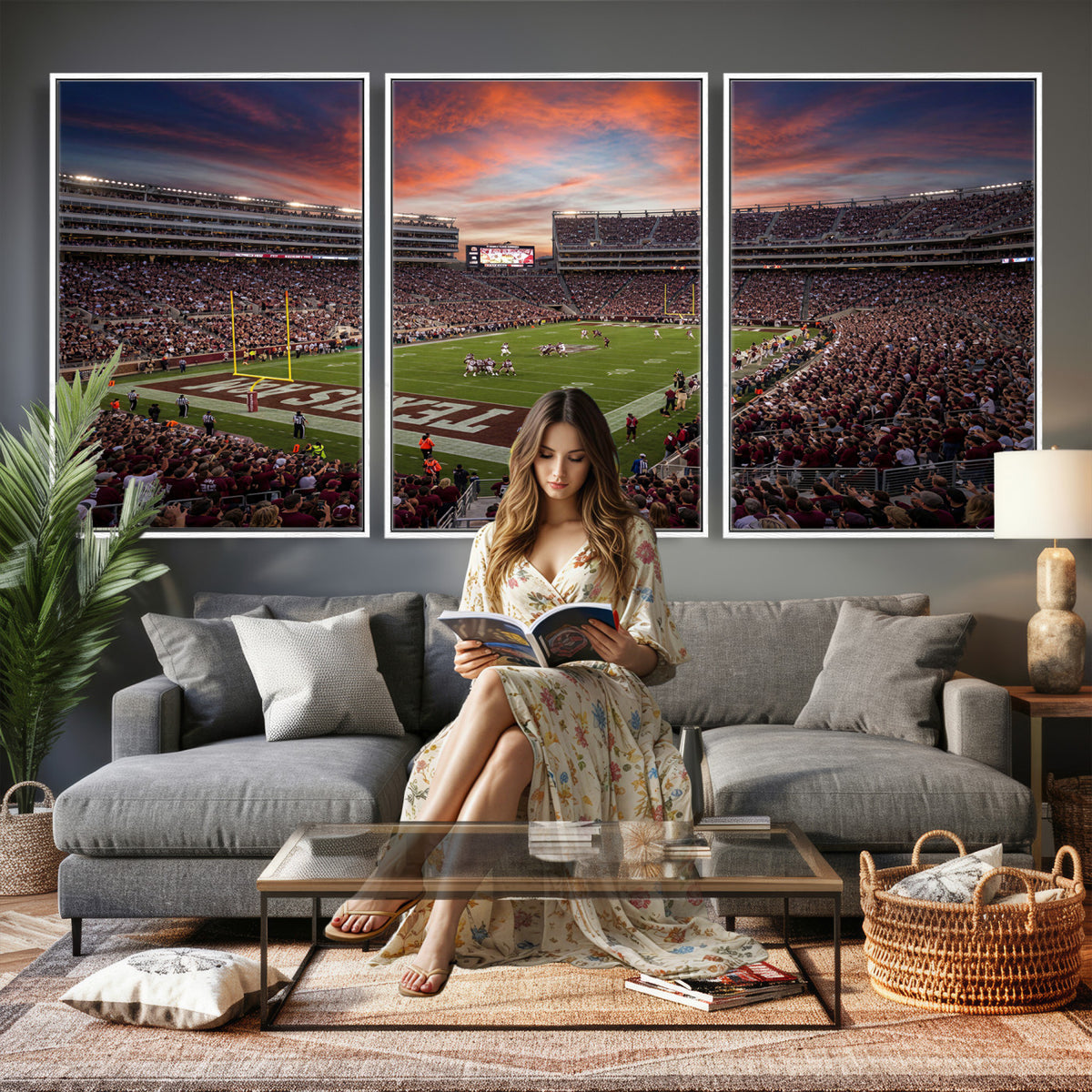 44328991-MGV-CV-36X24 - Stadium Wall Art Canvas Print