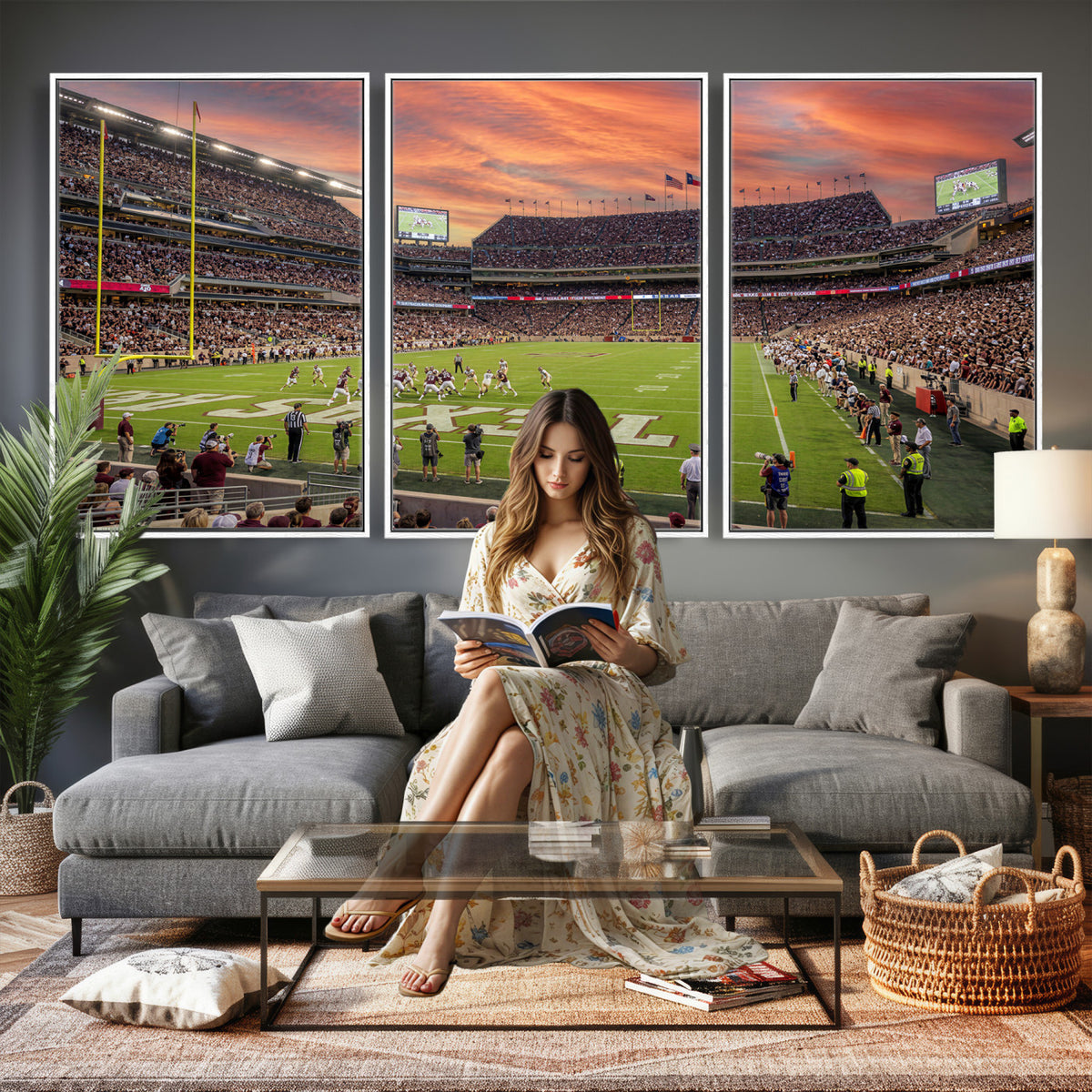 80055809-MGV-CV-36X24 - Stadium Wall Art Canvas Print