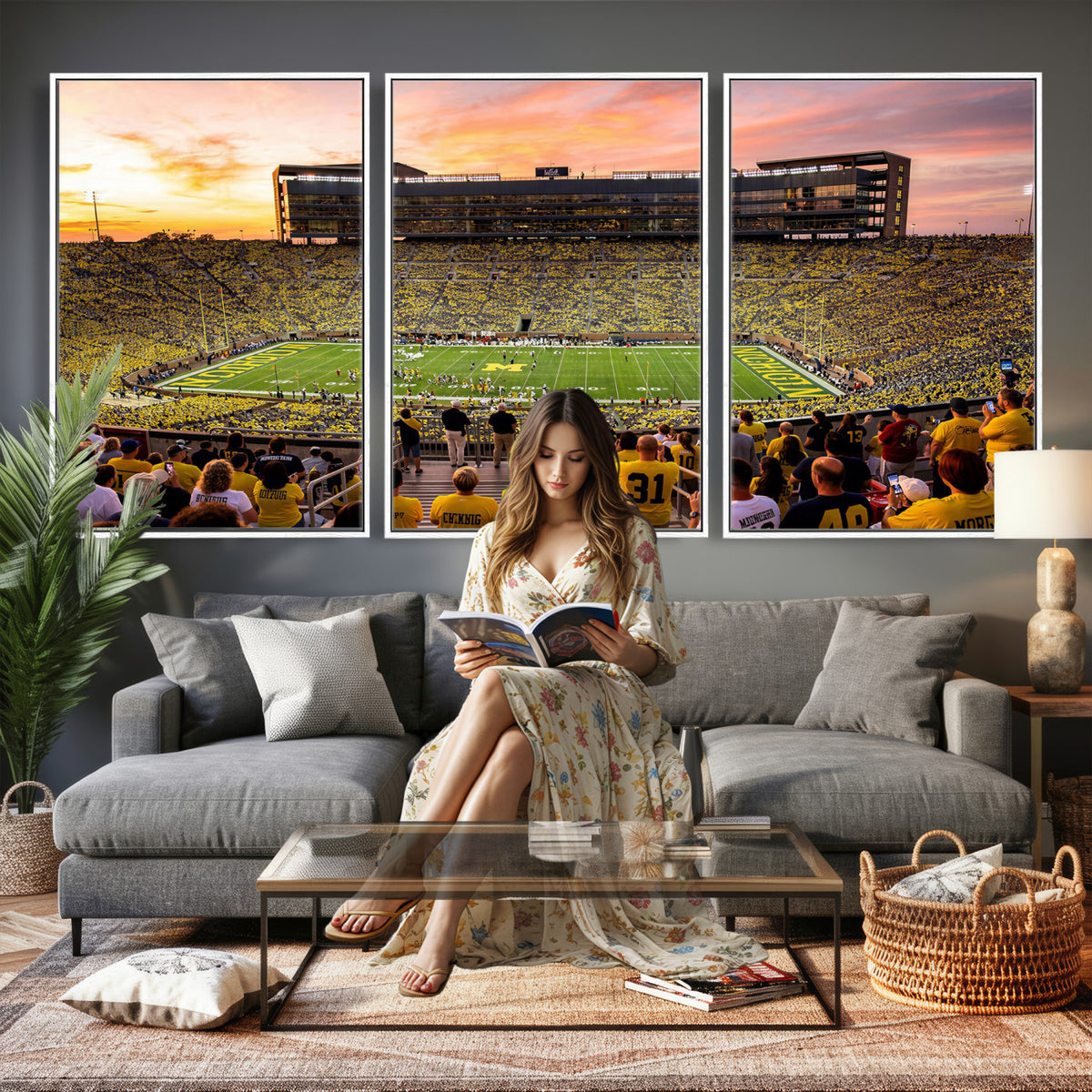27265223-MGV-CV-36X24 - Stadium Wall Art Canvas Print
