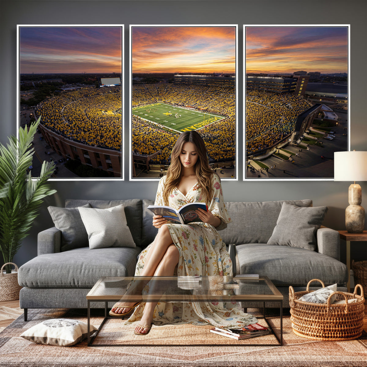 64902586-MGV-CV-36X24 - Stadium Wall Art Canvas Print