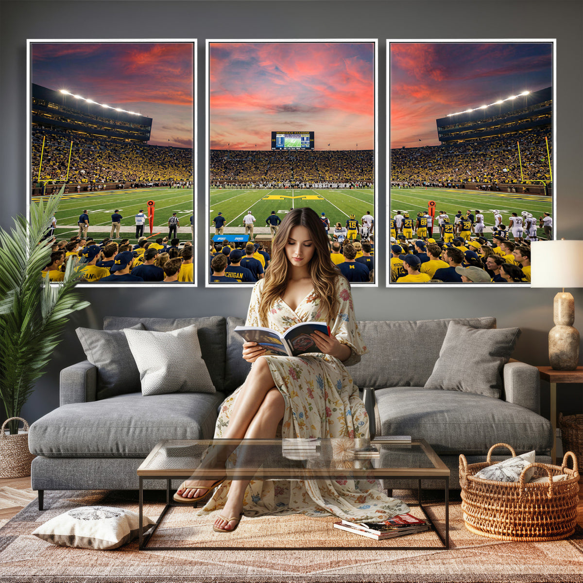 47185949-MGV-CV-36X24 - Stadium Wall Art Canvas Print