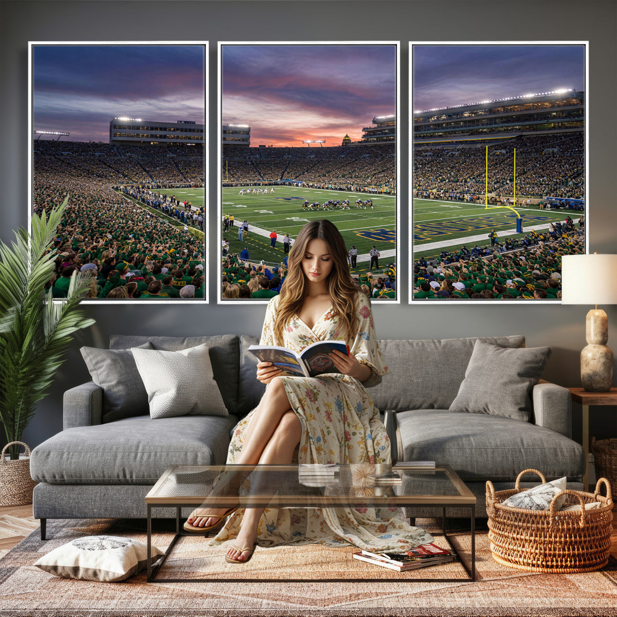 34836892-MGV-CV-36X24 - Stadium Wall Art Canvas Print
