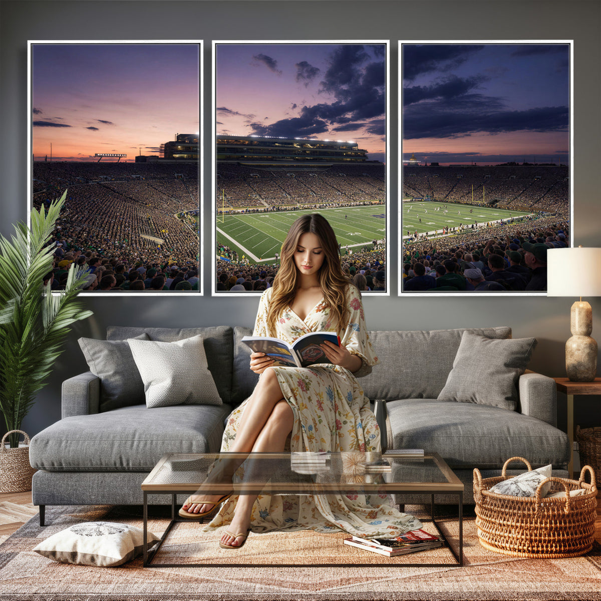 48837941-MGV-CV-36X24 - Stadium Wall Art Canvas Print