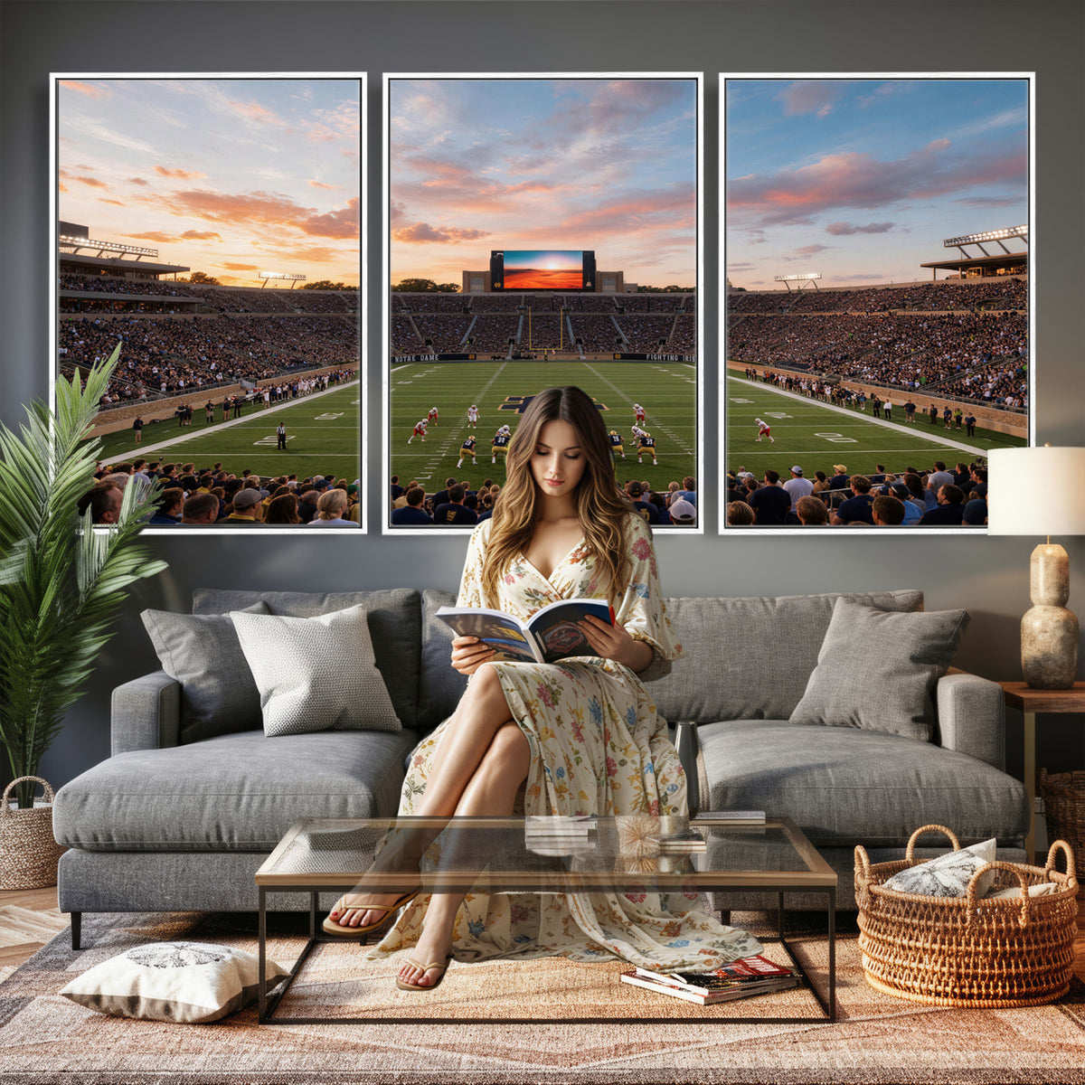 54464530-MGV-CV-36X24 - Stadium Wall Art Canvas Print