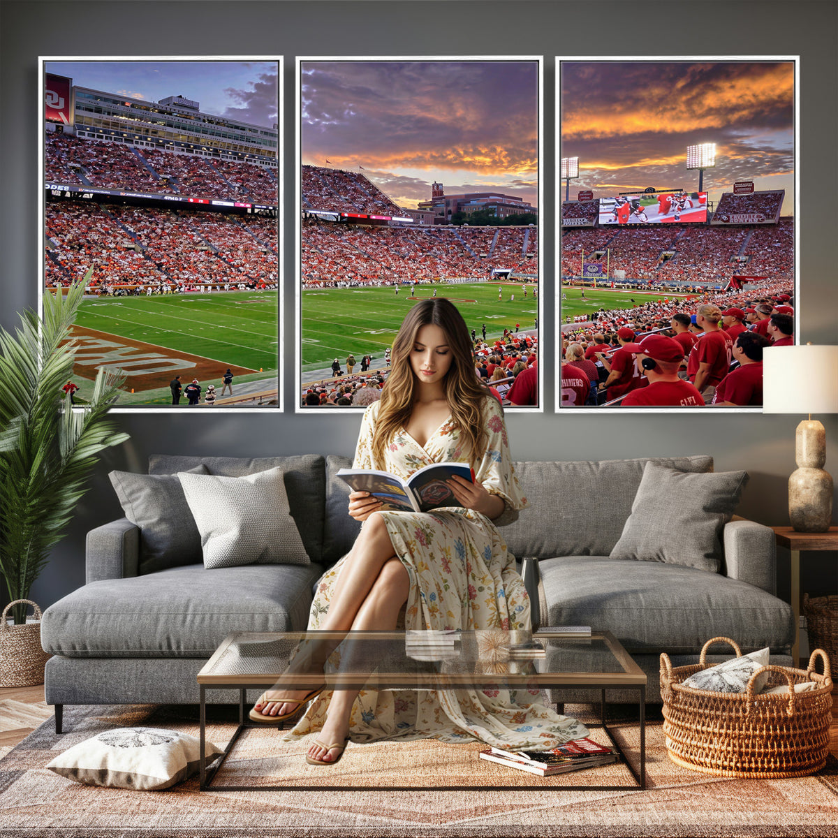 47794729-MGV-CV-36X24 - Stadium Wall Art Canvas Print