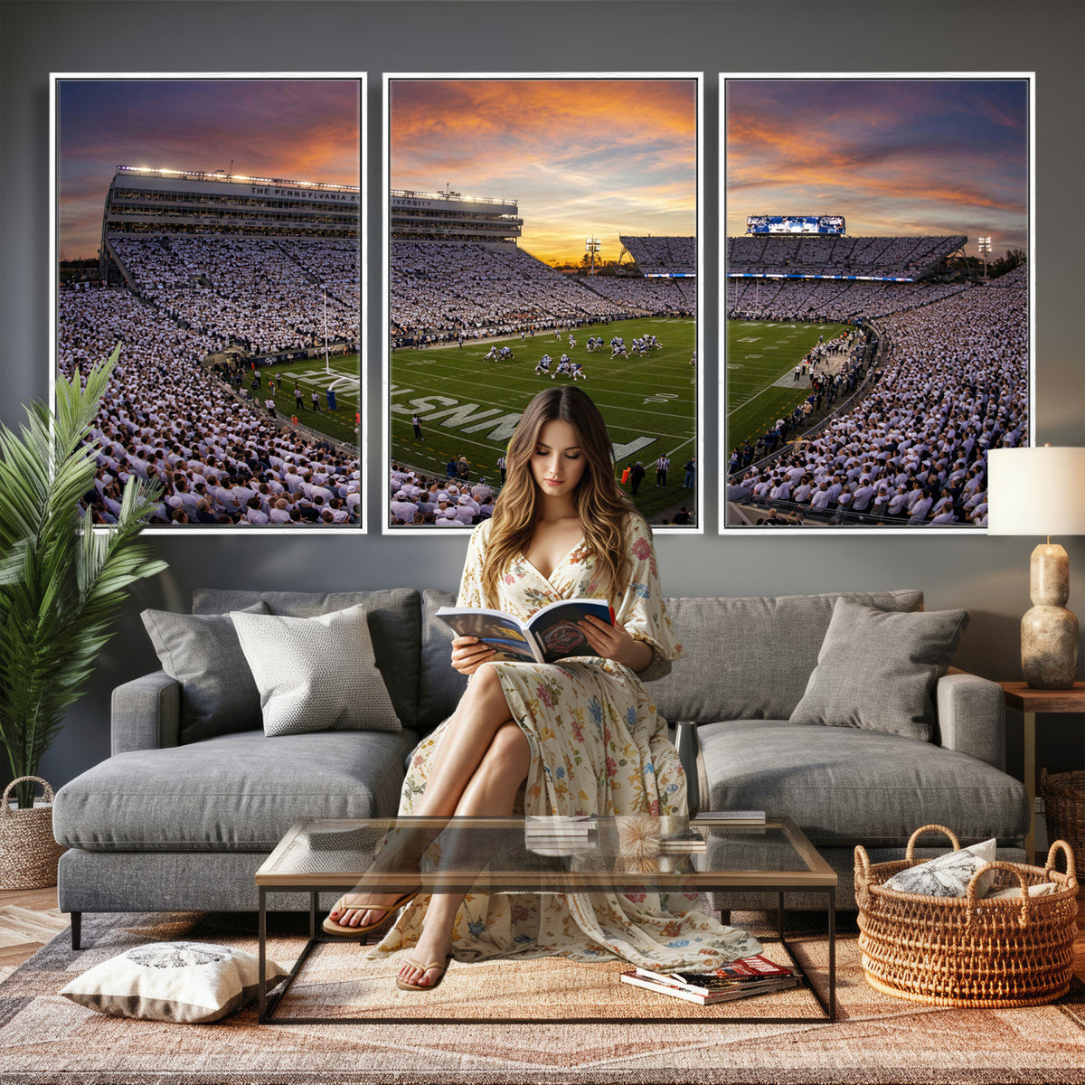 37485833-MGV-CV-36X24 - Stadium Wall Art Canvas Print
