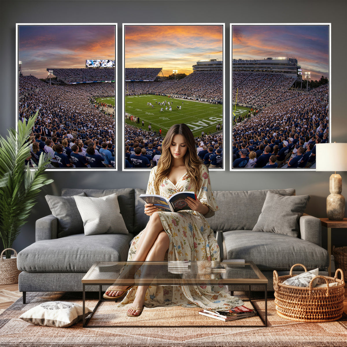 29008668-MGV-CV-36X24 - Stadium Wall Art Canvas Print