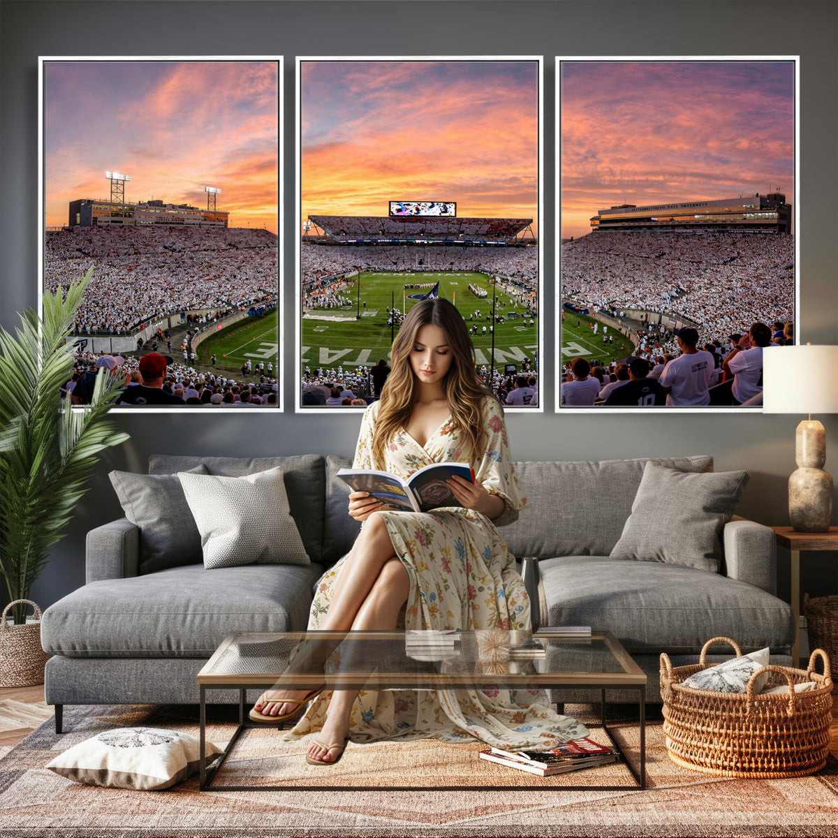 53161432-MGV-CV-36X24 - Stadium Wall Art Canvas Print
