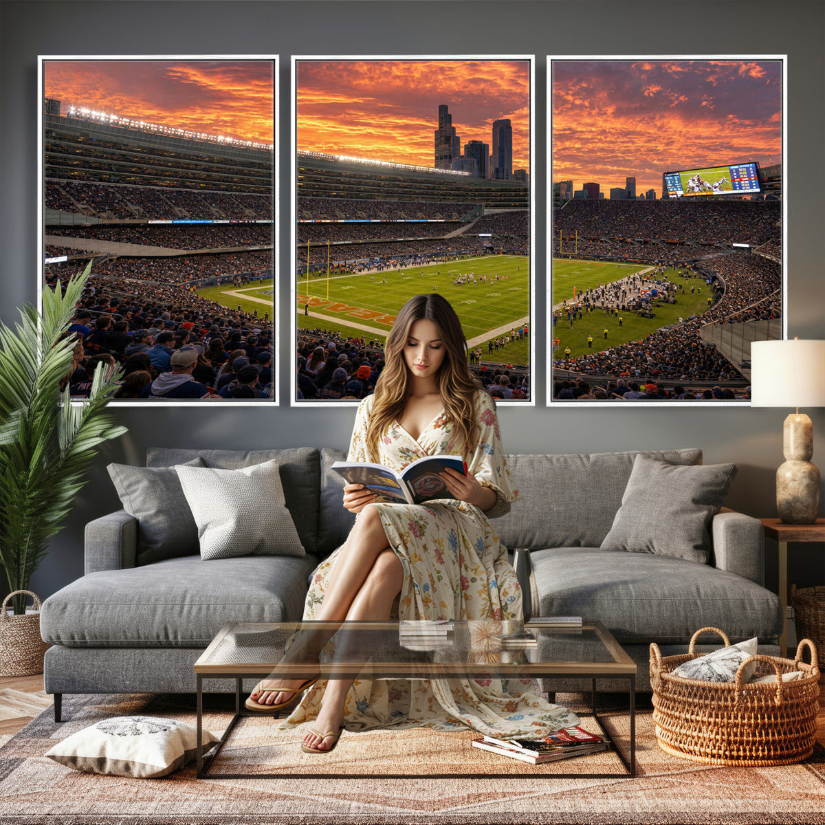 25159364-MGV-CV-36X24 - Stadium Wall Art Canvas Print
