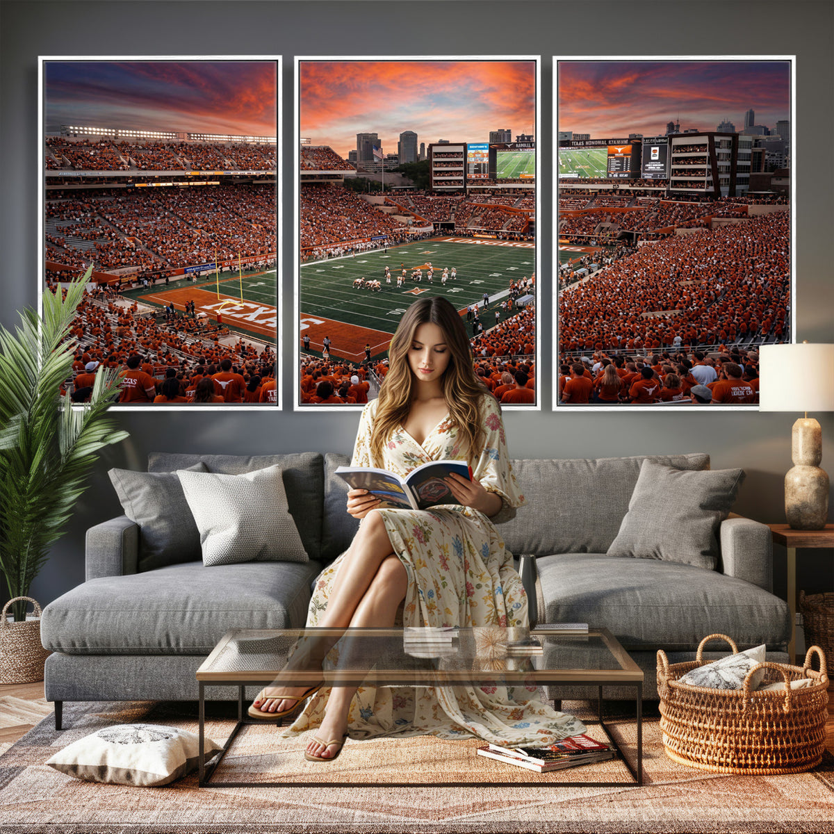 68564193-MGV-CV-36X24 - Stadium Wall Art Canvas Print