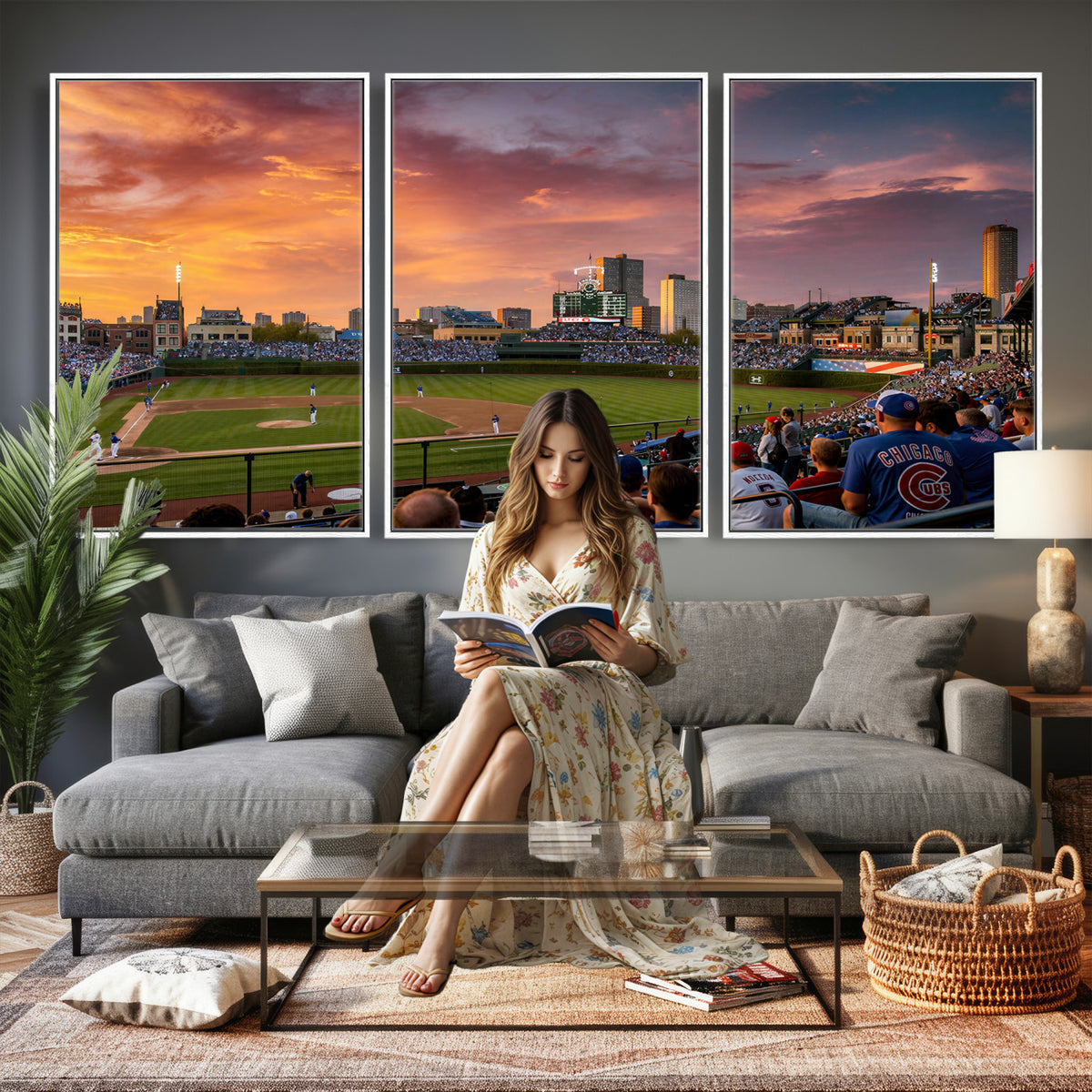 94073020-MGV-CV-36X24 - Stadium Wall Art Canvas Print