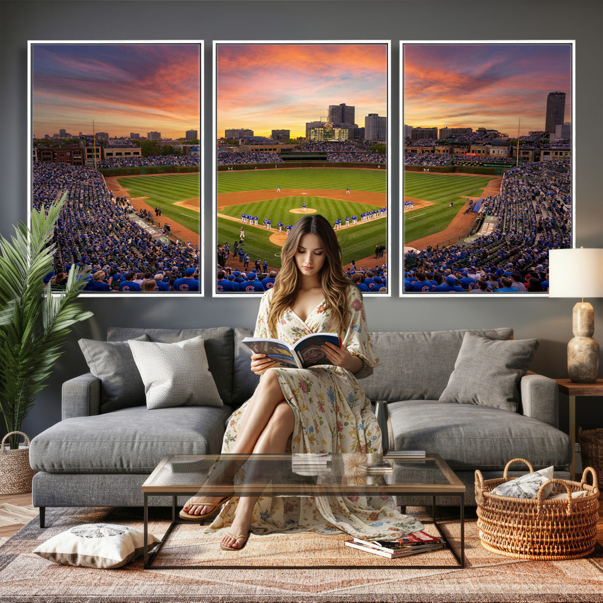 42812246-MGV-CV-36X24 - Stadium Wall Art Canvas Print