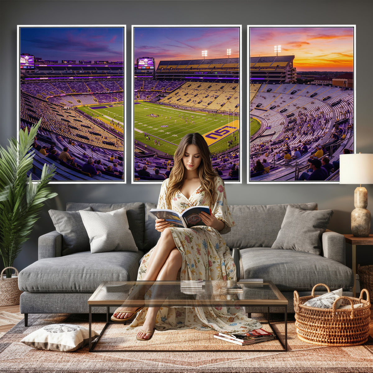 21378512-MGV-CV-36X24 - Stadium Wall Art Canvas Print