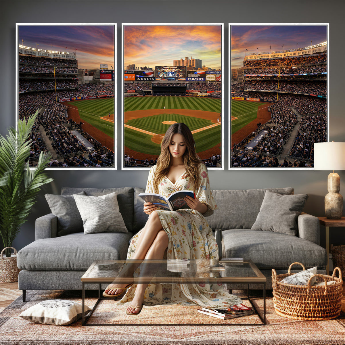 71157927-MGV-CV-36X24 - Stadium Wall Art Canvas Print