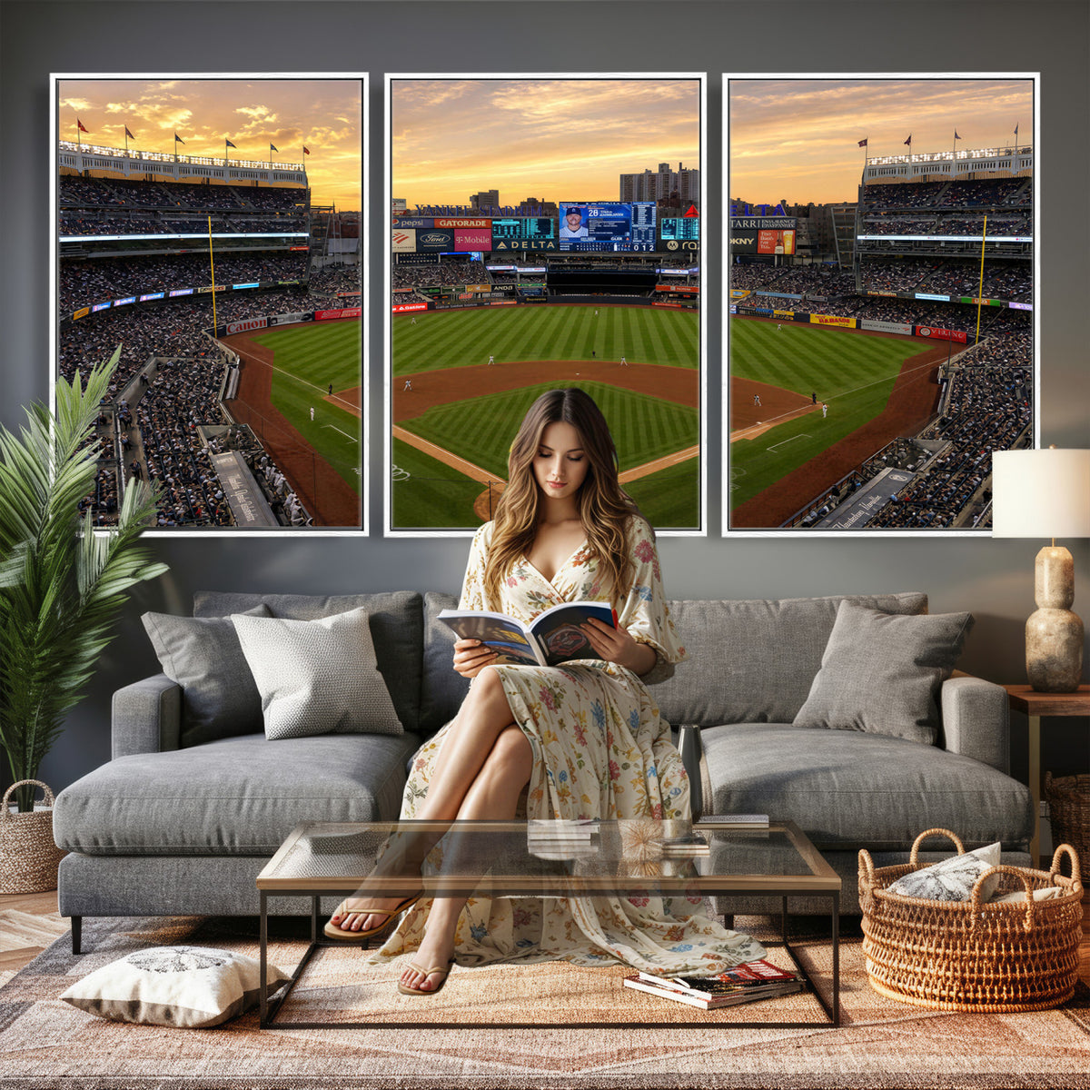 17396699-MGV-CV-36X24 - Stadium Wall Art Canvas Print