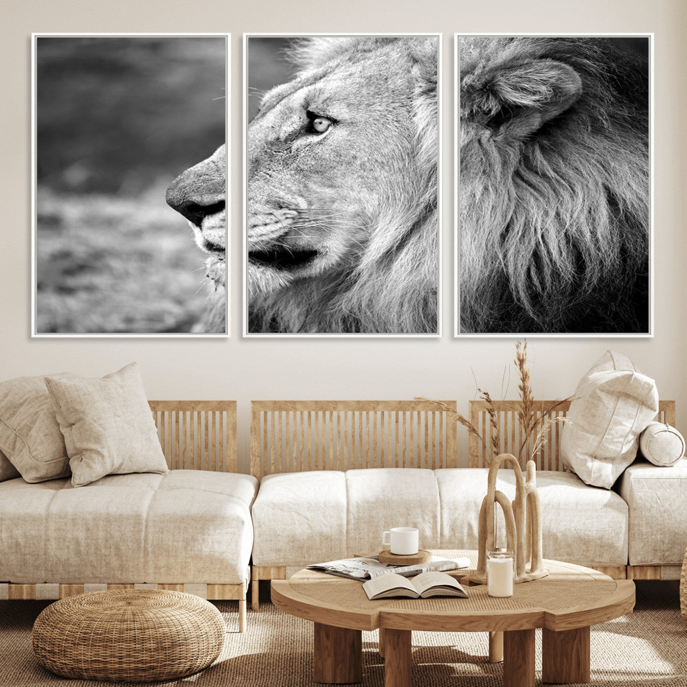 60973-MGV-CV-36X24-African Lion Wall Art Canvas Print