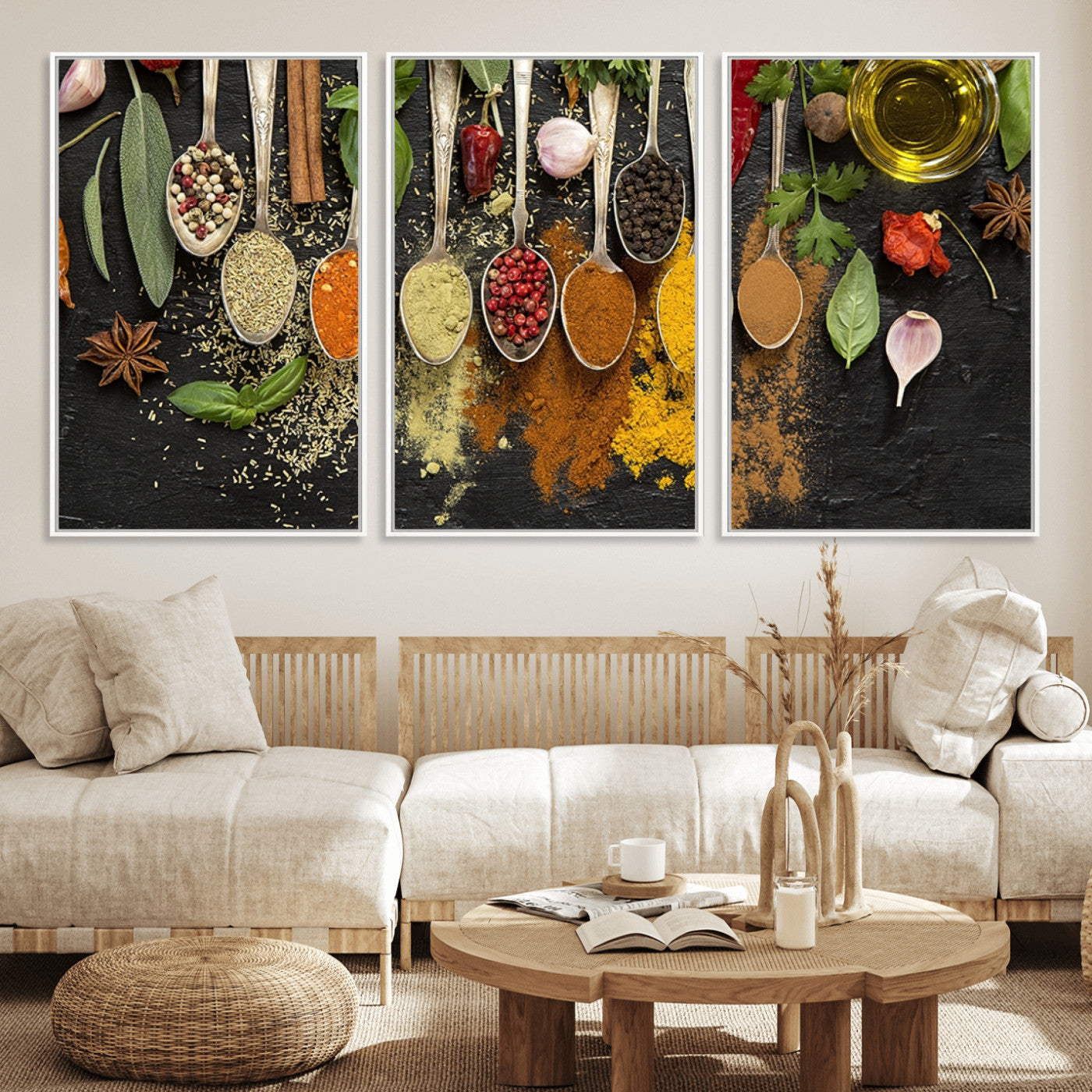 MGV-FC-60X30-3P - Spices Wall Art Canvas Print