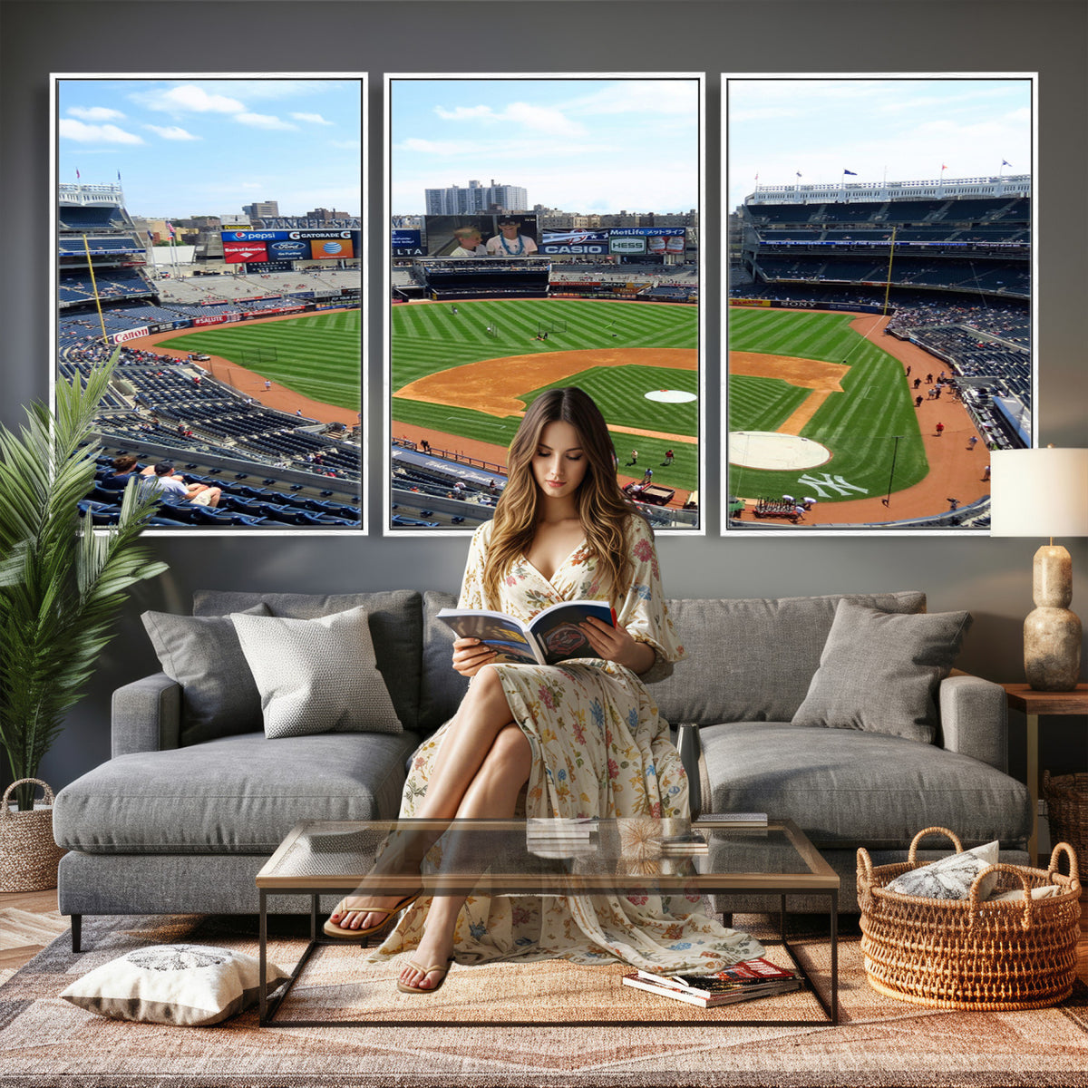 98047-MGV-CV-36X24 - Buffalo Bills Stadium Wall Art, Buffalo Bills Decor, NFL Fan Gift