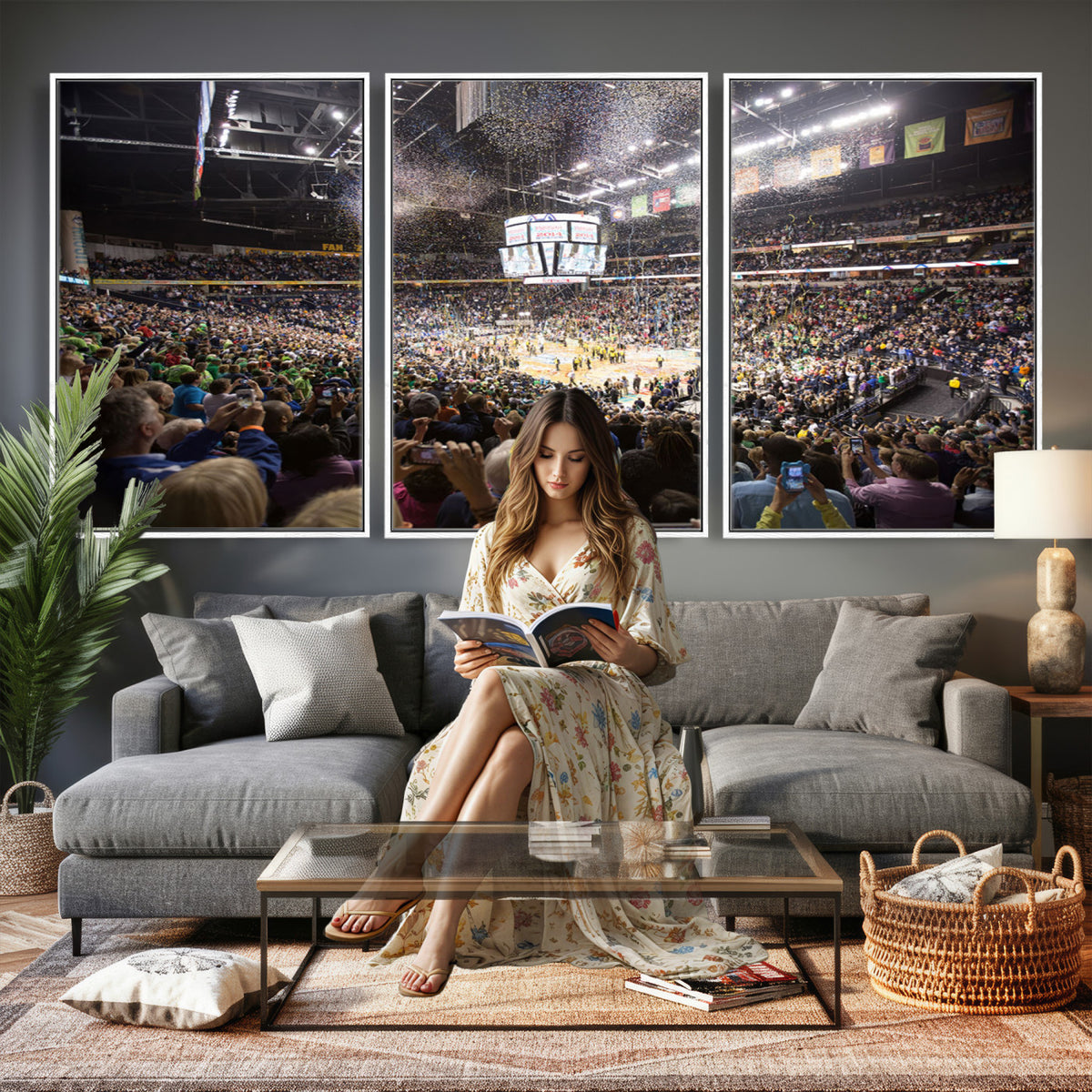 66251-MGV-CV-36X24 - Bridgestone Arena Wall Art Canvas, Nashville Predators