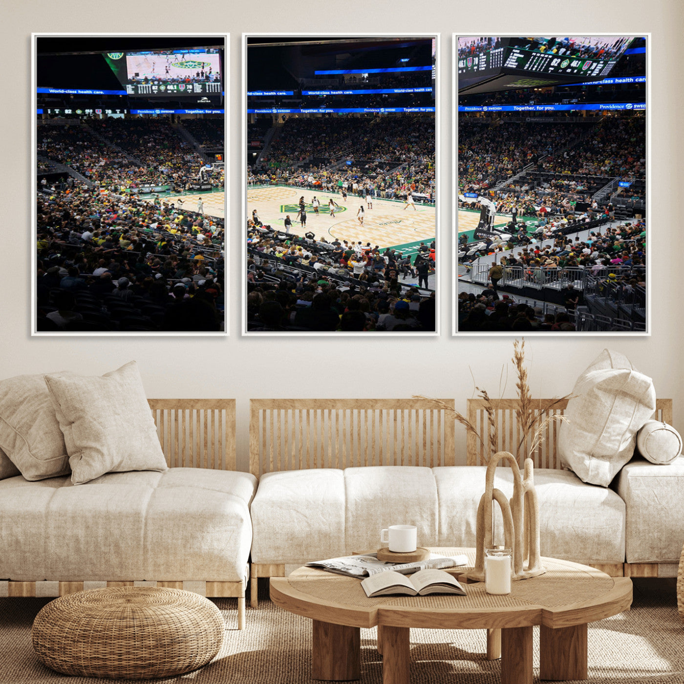 MGV-FC-60X30-3P - Climate Pledge Arena | Washington Seattle Kraken Hockey Stadium Wall Art | Canvas Print | Ready to