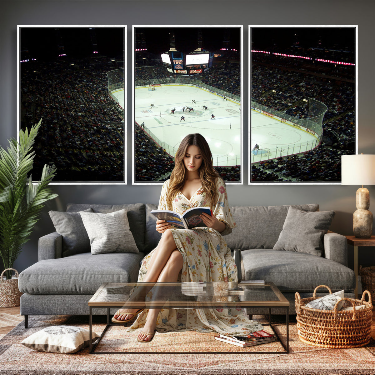 38823-MGV-CV-36X24 - Nationwide Arena Ohio Columbus Blue Jackets Hockey Stadium