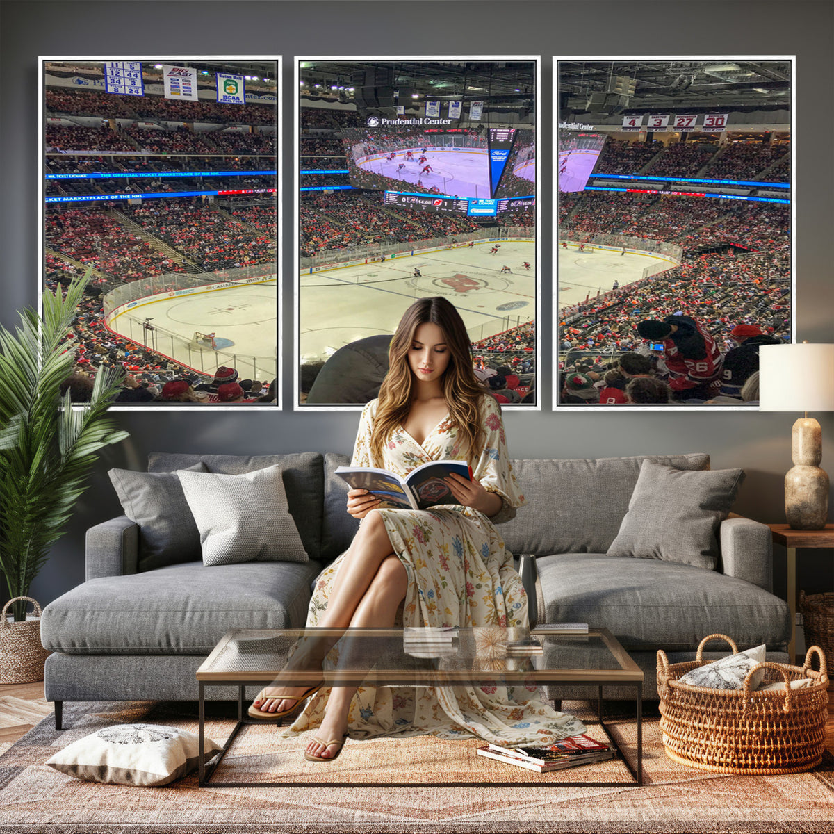 29638-MGV-CV-36X24 - Prudential Center Newark New Jersey Devils Hockey Stadium