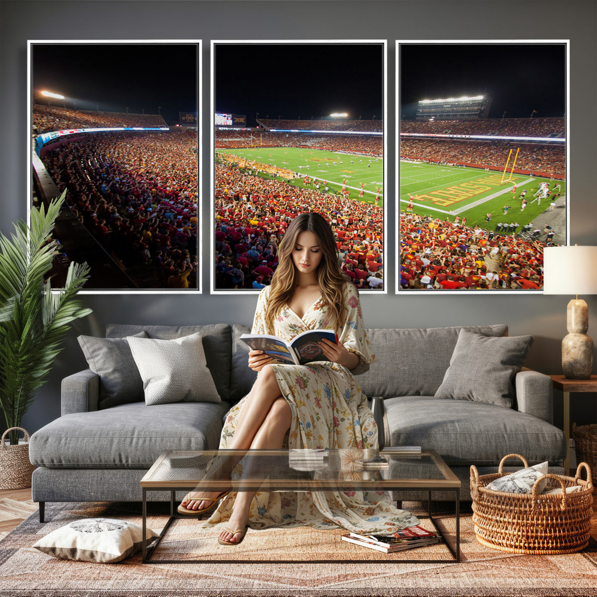 35139-MGV-CV-36X24 - Iowa State University Cyclones Canvas Print, Jack Trice Stadium