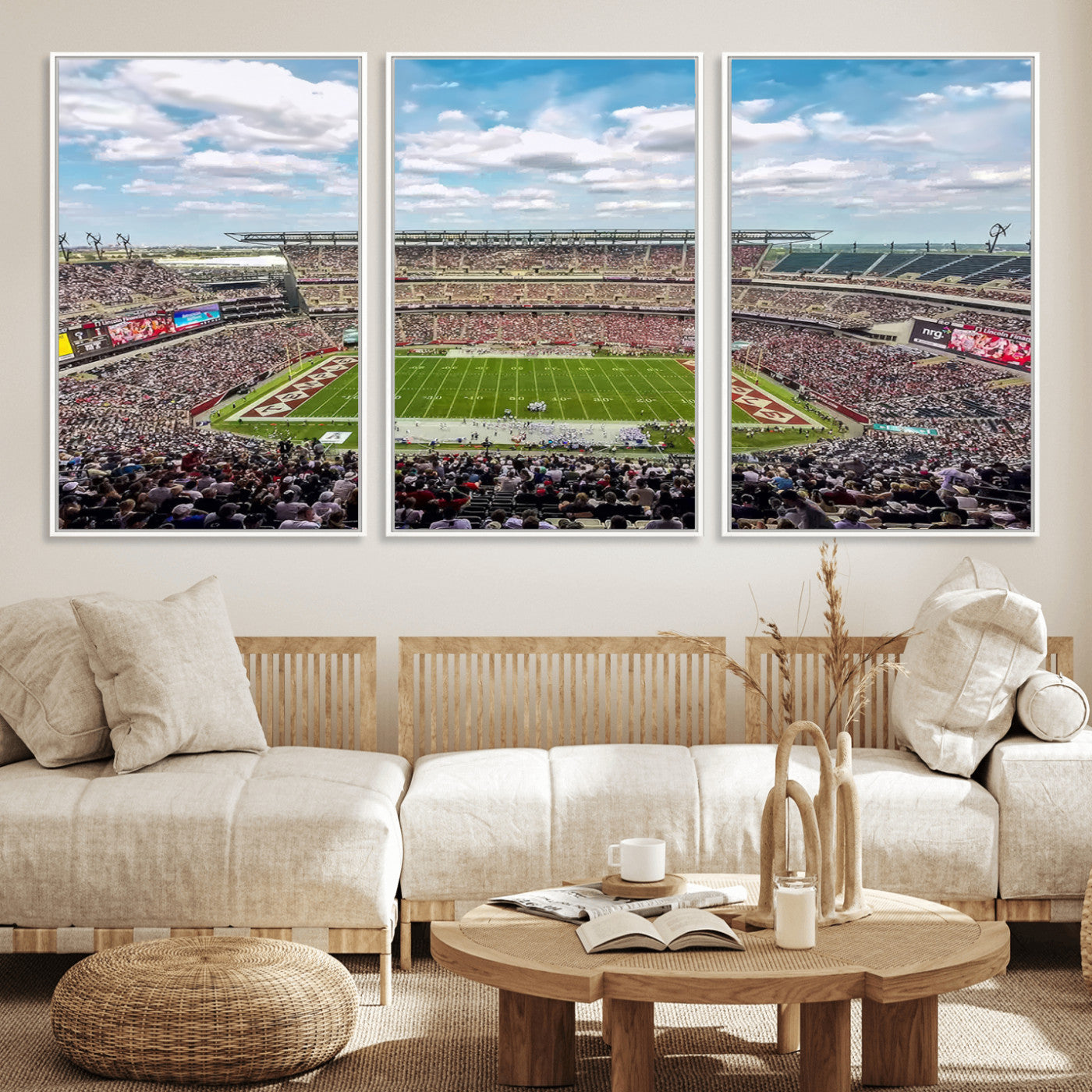 MGV-FC-60X30-3P - The Temple University Owls Athletics Team Print - Philadelphia Lincoln Financial Field Stadium Wall
