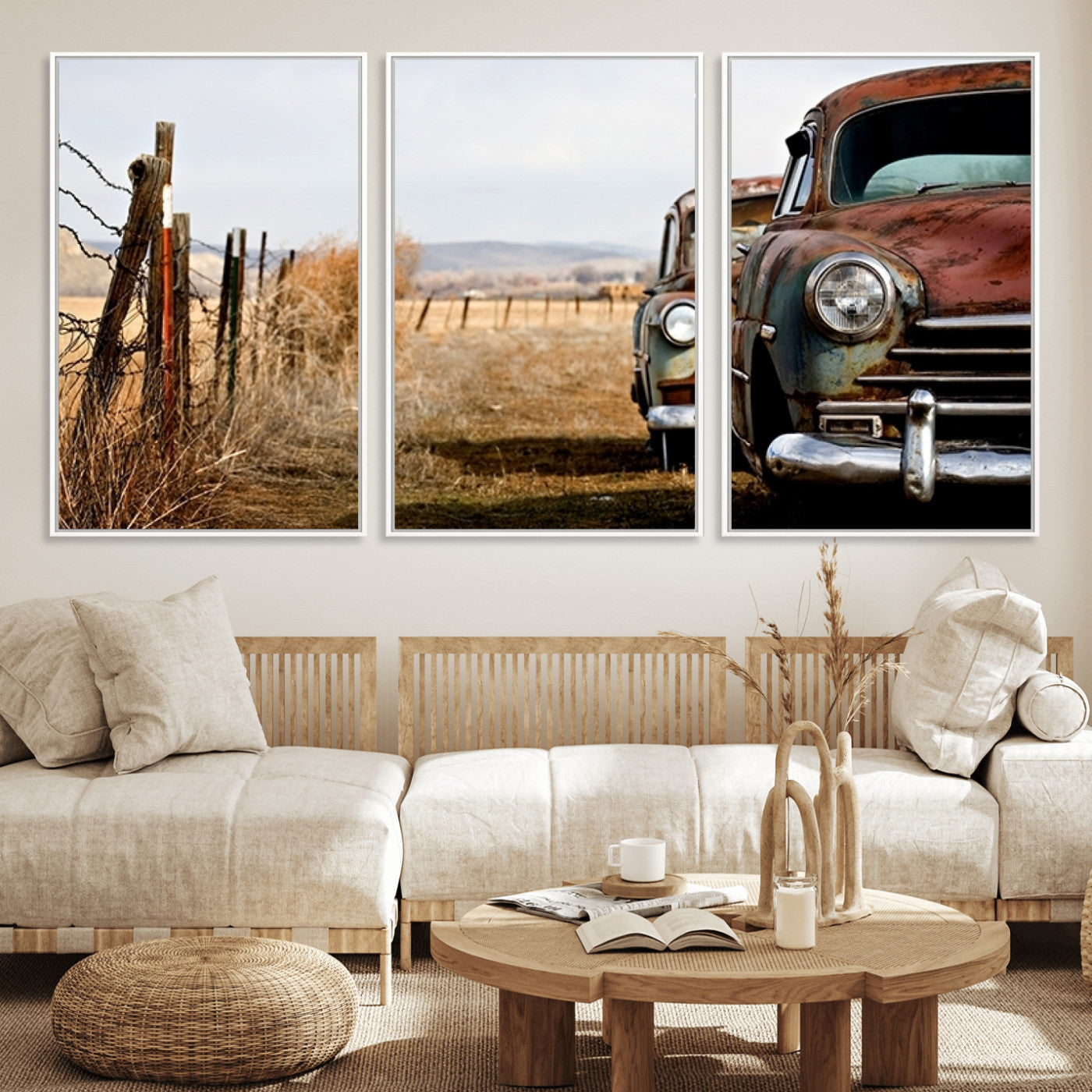 33308-MGV-CV-36X24-Classic Cars Vintage Wall Art Canvas Print
