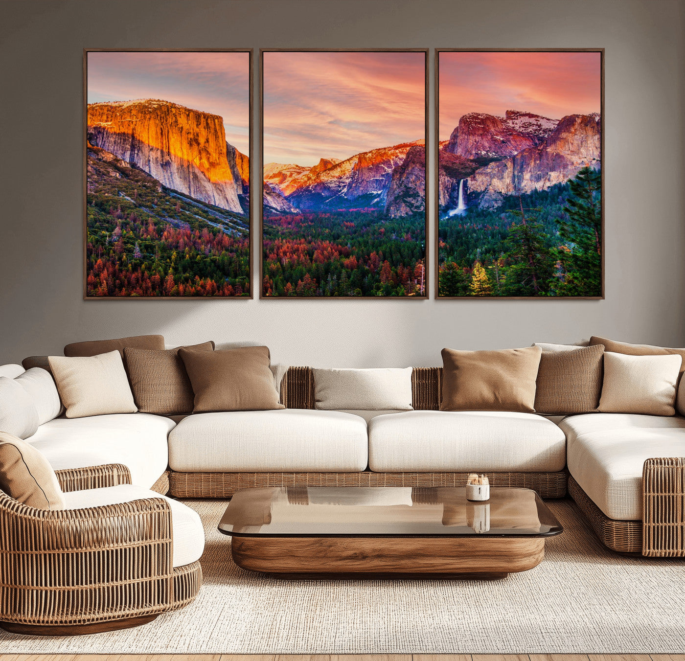 24519-MGV-CV-36X24-Yosemite Nal Park Wall Art Landscape Canvas Print El Capitan