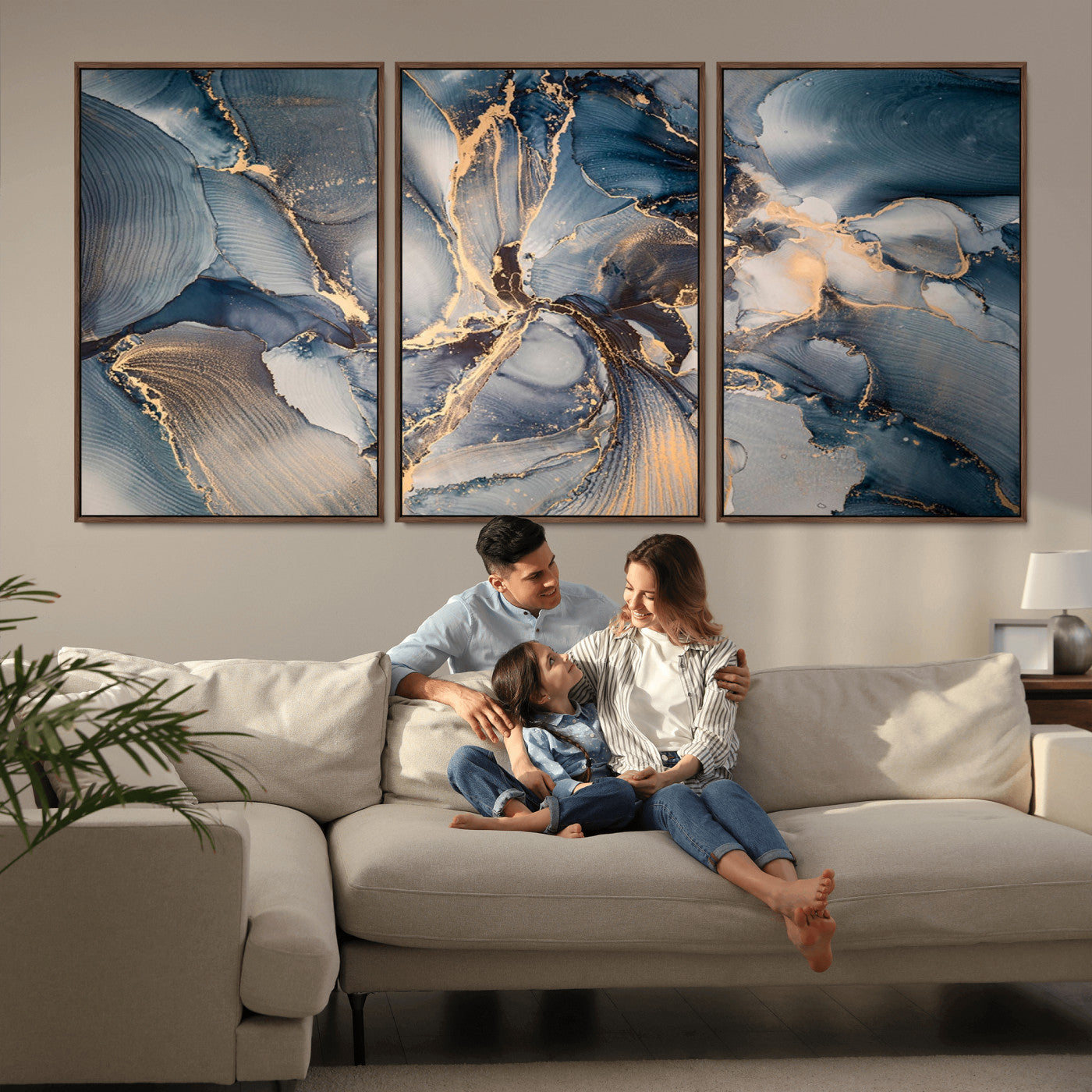 MGV-FC-60X30-3P - Abstract Wall Art Canvas Print for Modern Home Decor
