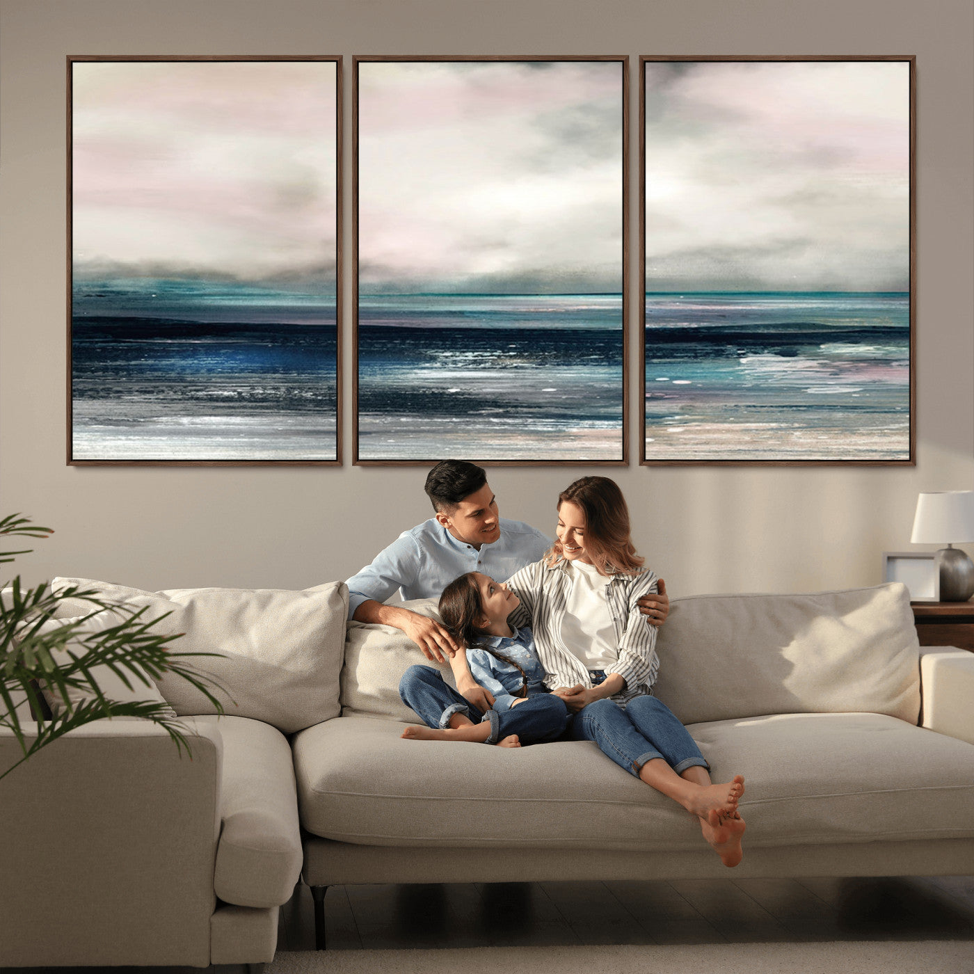 MGV-FC-60X30-3P - Contemporary Abstract Wall Art Canvas Print