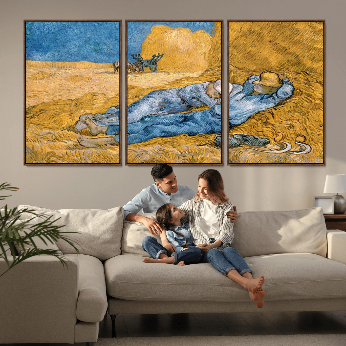 MGV-FC-60X30-3P - Master Artist Vincent Van Gogh Nature Wilderness Illustrs Fine Art Canvas Print
