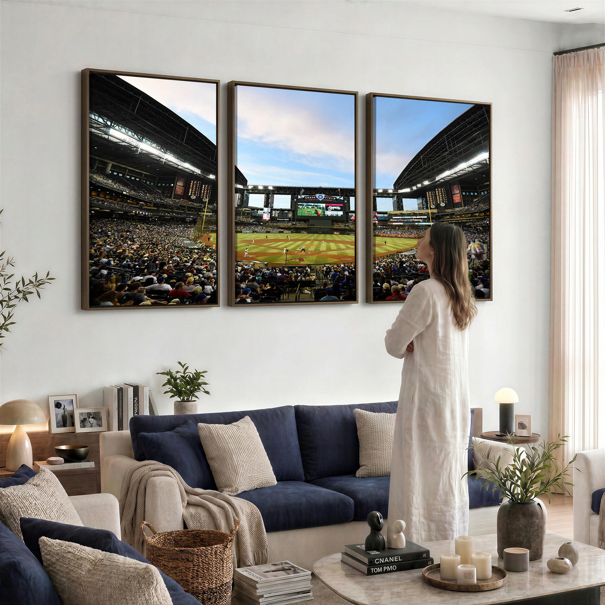 92672-MGV-CV-36X24 - Arizona Diamondbacks Team Print - Phoenix Chase Field