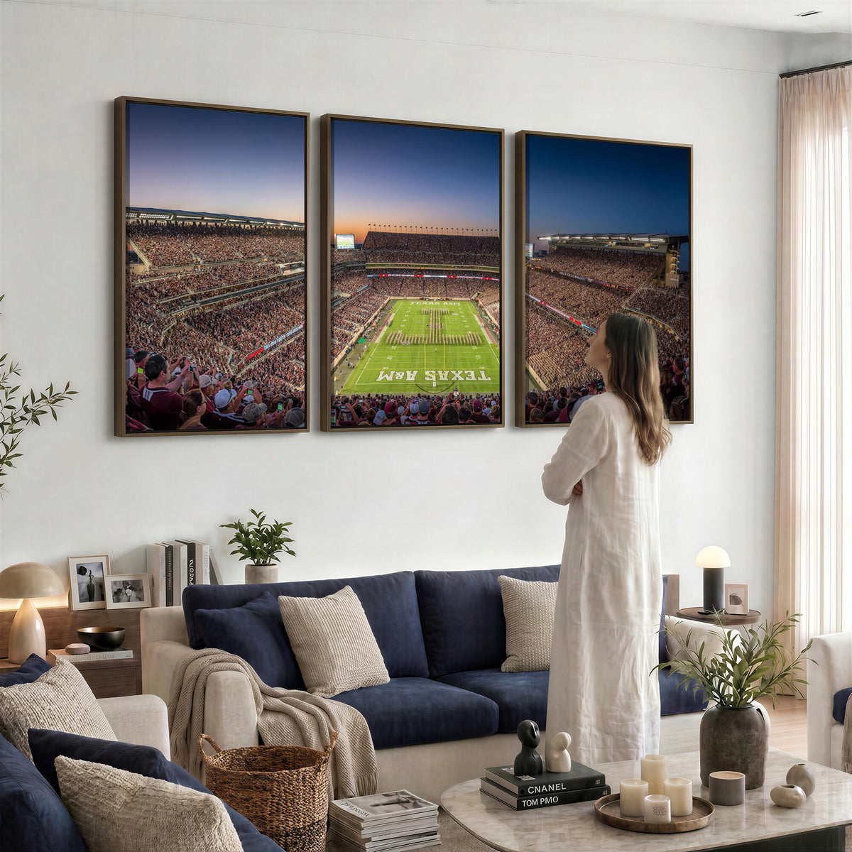 17421-MGV-CV-36X24 - Kyle Field Wall Art Print | Large Texas A&M Aggies Football Canvas Print for Sports Enthusiasts |