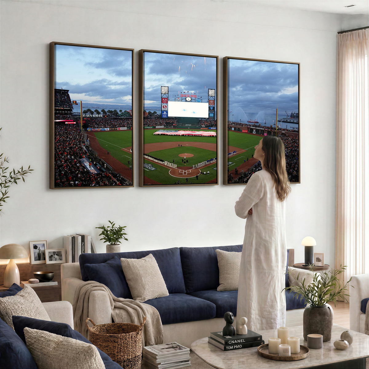 44631-MGV-CV-36X24 - Oracle Park San Francisco Giants Wall Art | Oracle Park Stadium Canvas Print